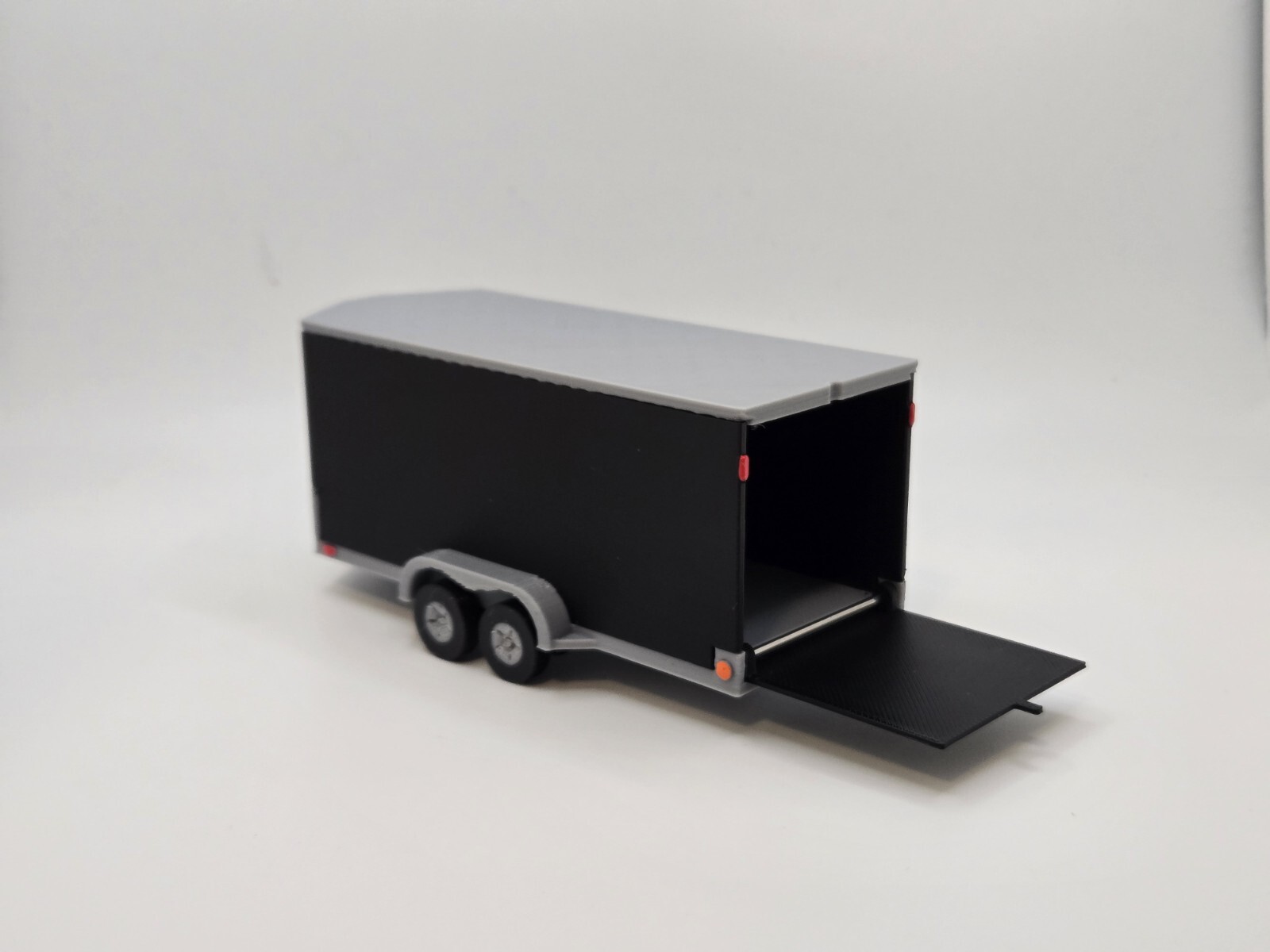 Custom 1/50 Scale Cargo Trailer in Black