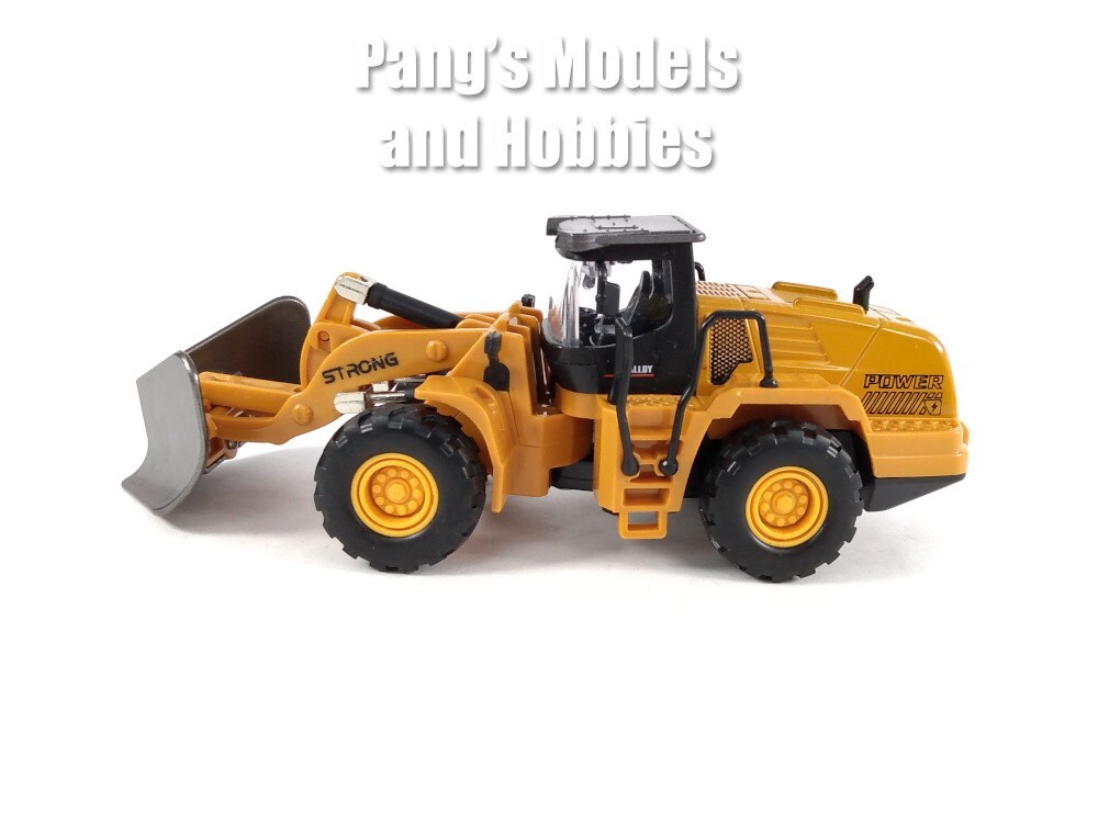 7.75 Inch Construction Wheel Loader V Spade 1/48 Scale Diecast & Plastic Model