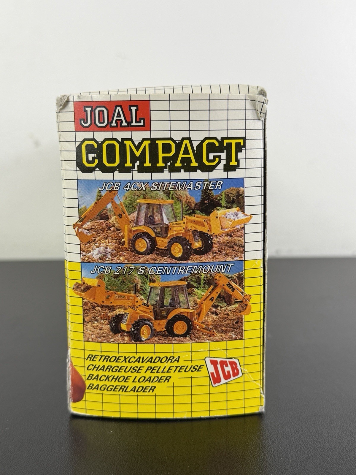 JCB 4CX Sitemaster Backhoe/Loader 217S COMPACT JOAL DIECAST METAL NOS