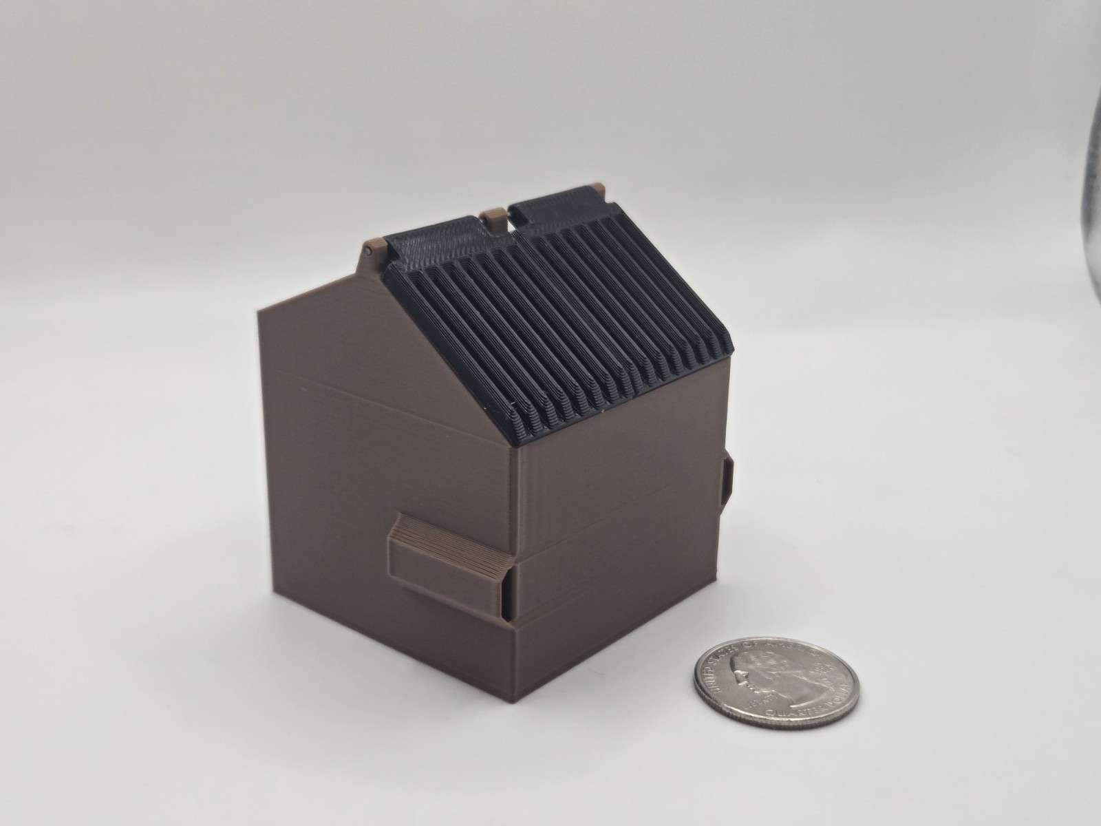 1/34 Scale 8 Yard Dumpster in Brown