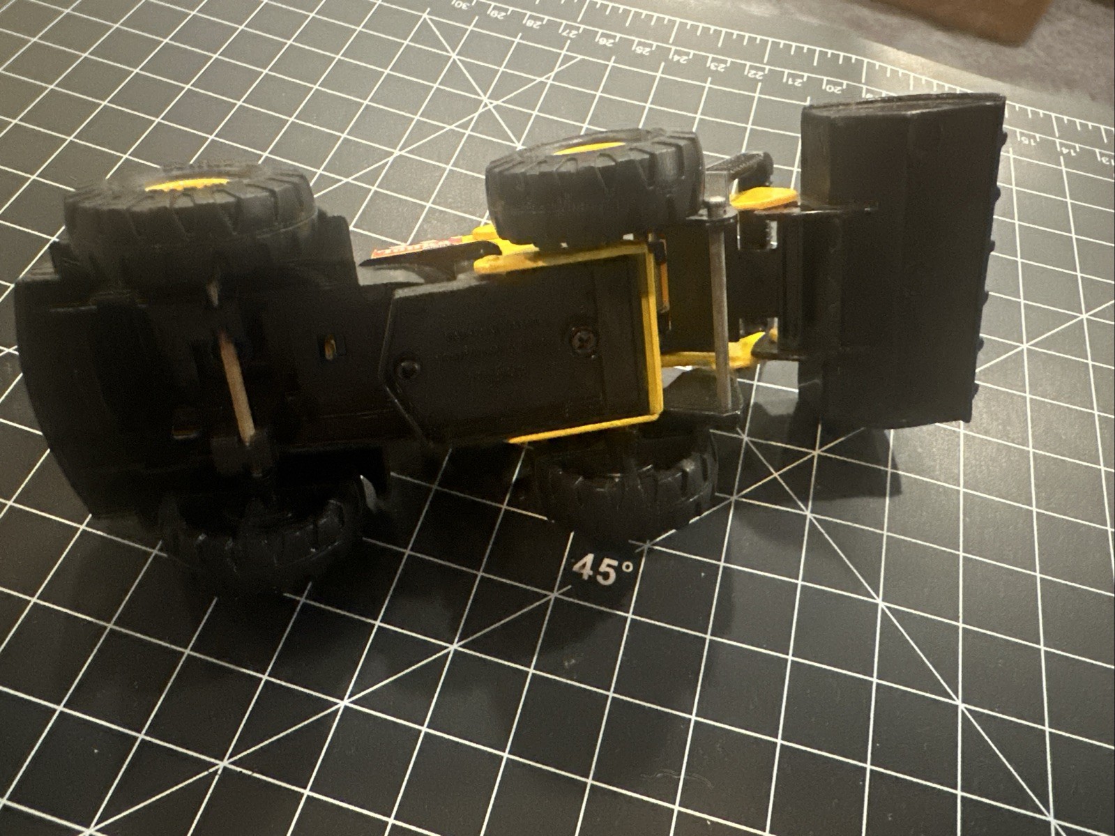 MIGHTY TONKA 728 FRONT LOADER MAISTO HASBRO 1998 PLASTIC DIE CAST MANUAL LOOSE.