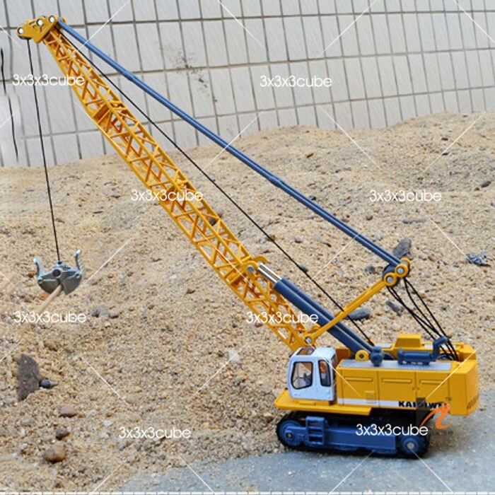 1:87 KDW 1891 Liebherr Track Excavator Tower Crane Engineering Diecast Model