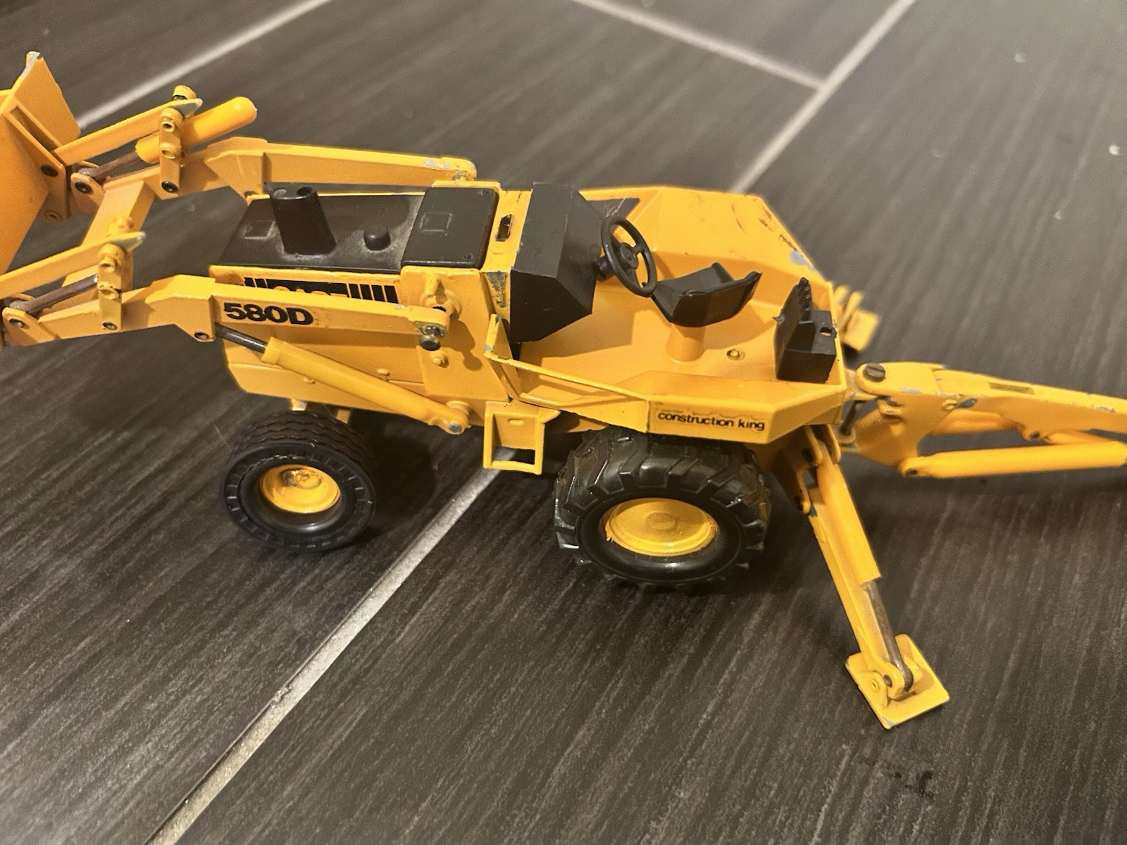 Lot of Diecast Construction Vehicles – Excavator, Bulldozer, Dump Truck