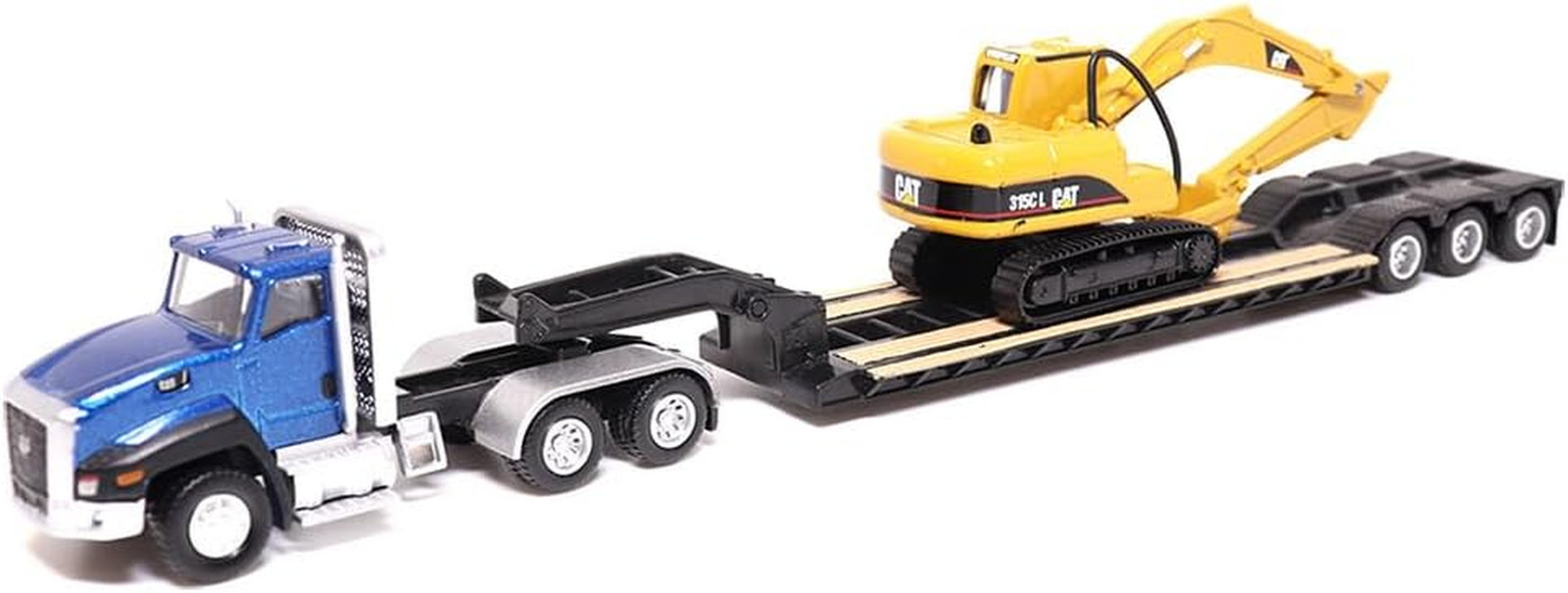 | 1:87 Scale Cat CT660 Day Cab Tractor with Lowboy Trailer and Cat 315C L Hydrau