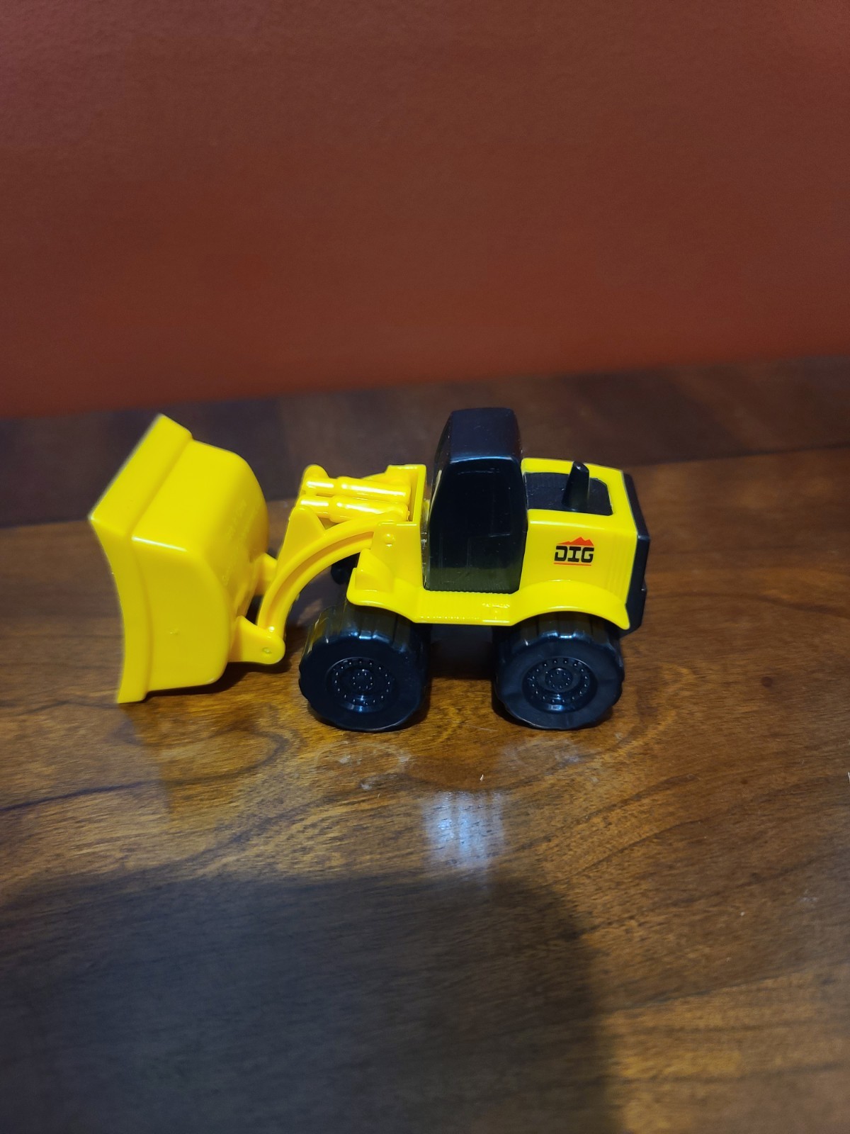 Loader Construction Vehicle Toy Yellow & Black Plastic Front Loader Model