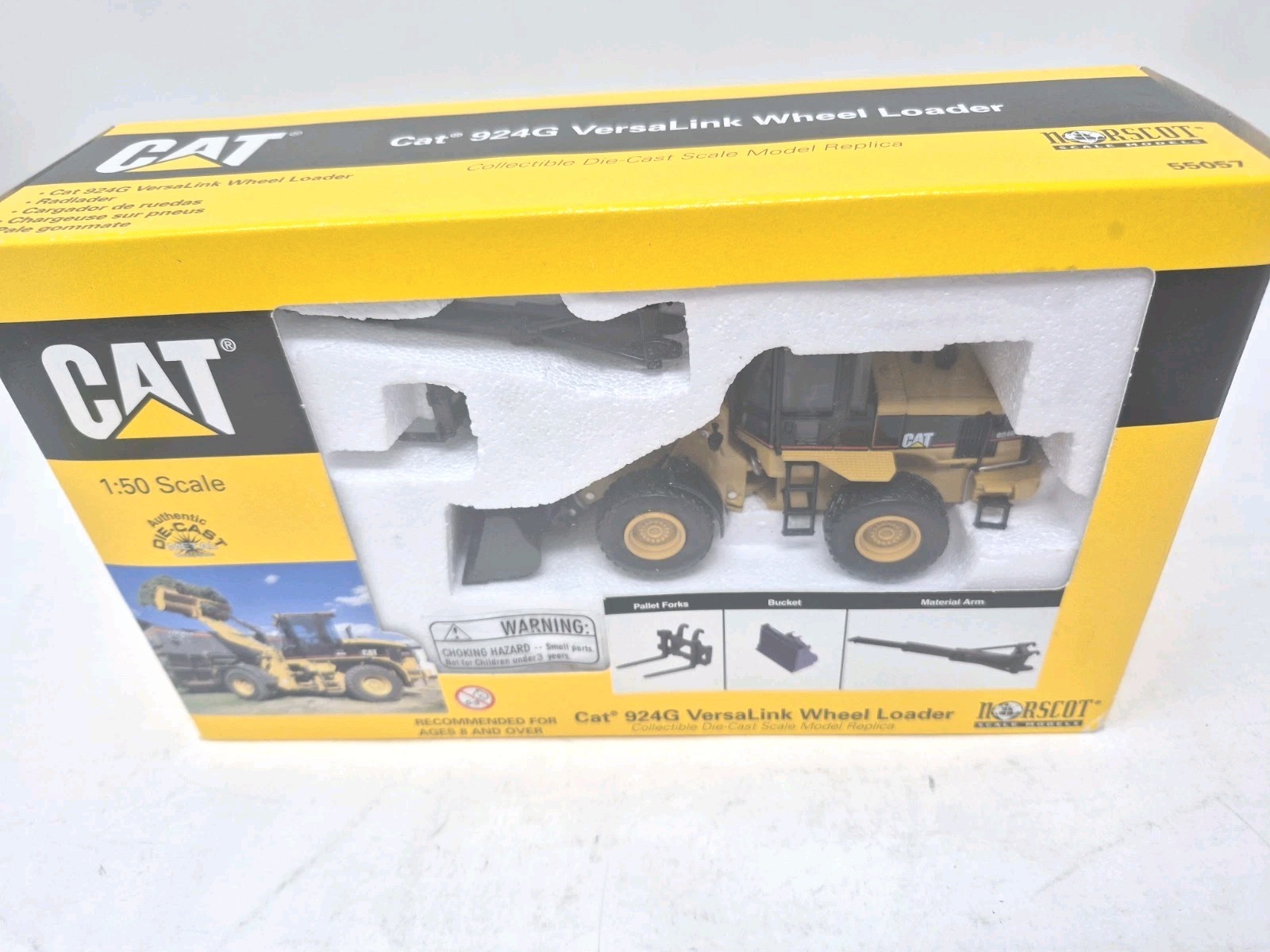 Norscot 55057 1:50 Die Cast CAT 924G Versalink Wheel Loader – New In Box