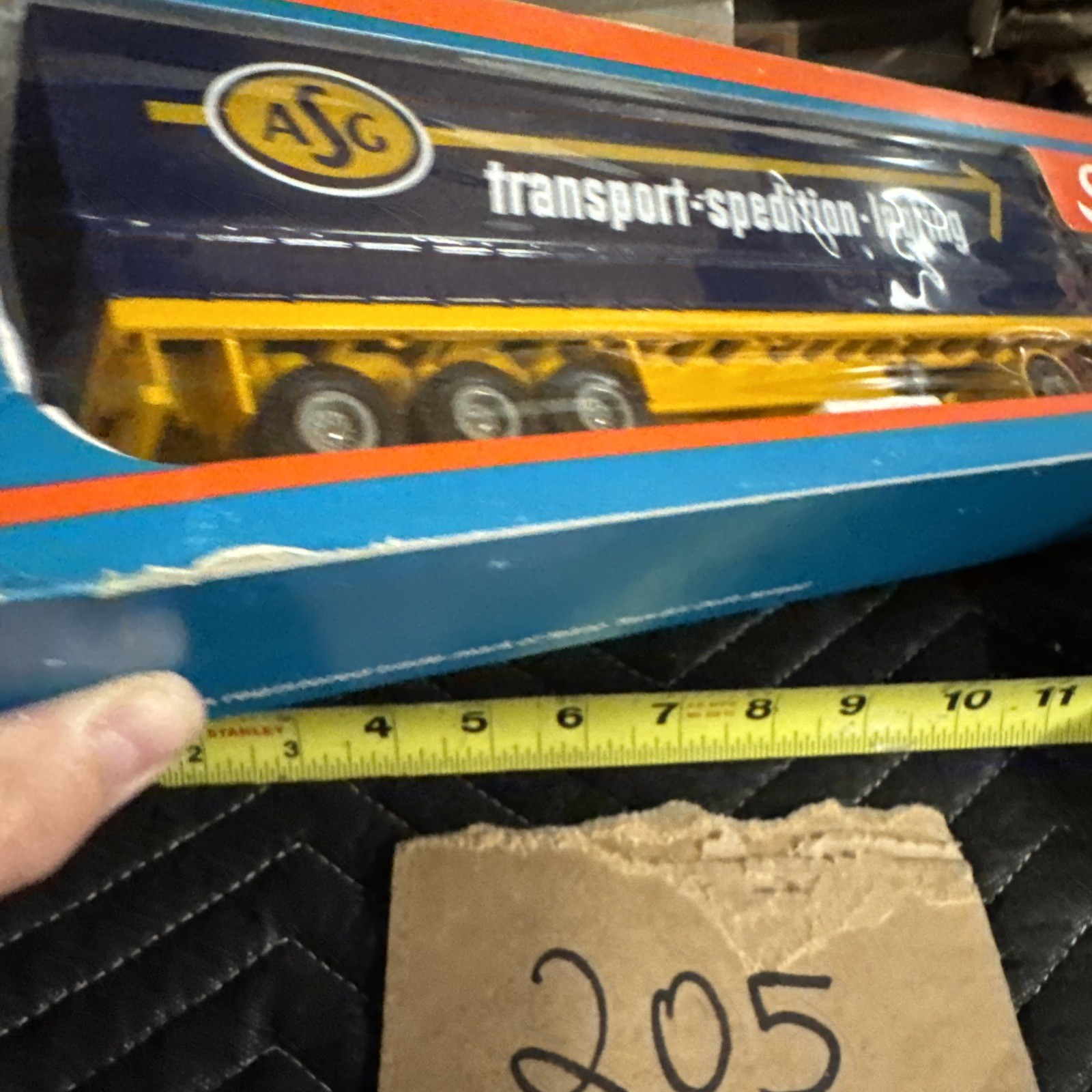 TEKNO 1/50 427 VOLVO F89 F 89 TRUCK WITH TRAILER ASG TRANSPORT