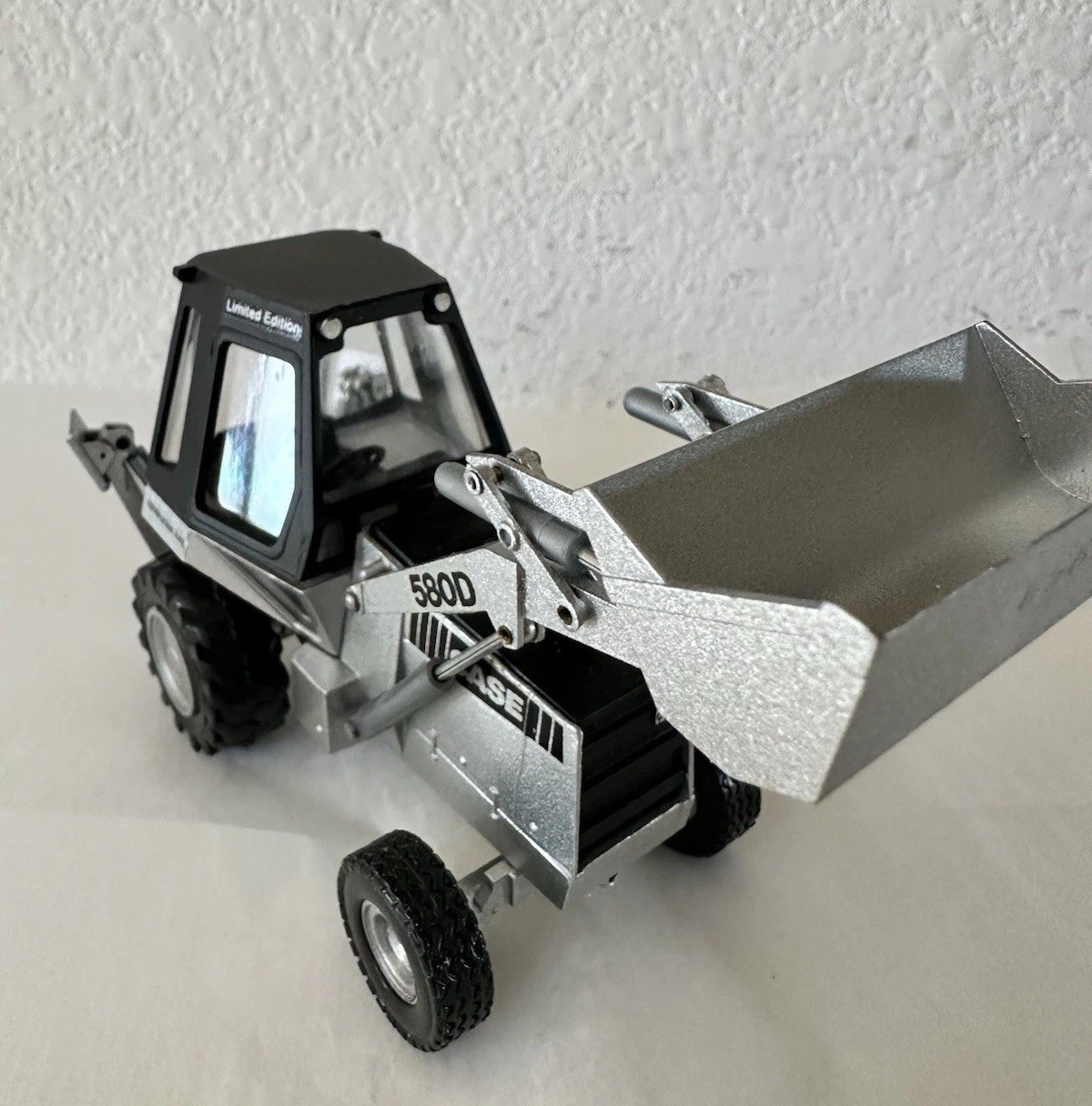 Case 580D Construction King 1:35 Silver Anniversary Diecast Backhoe Loader