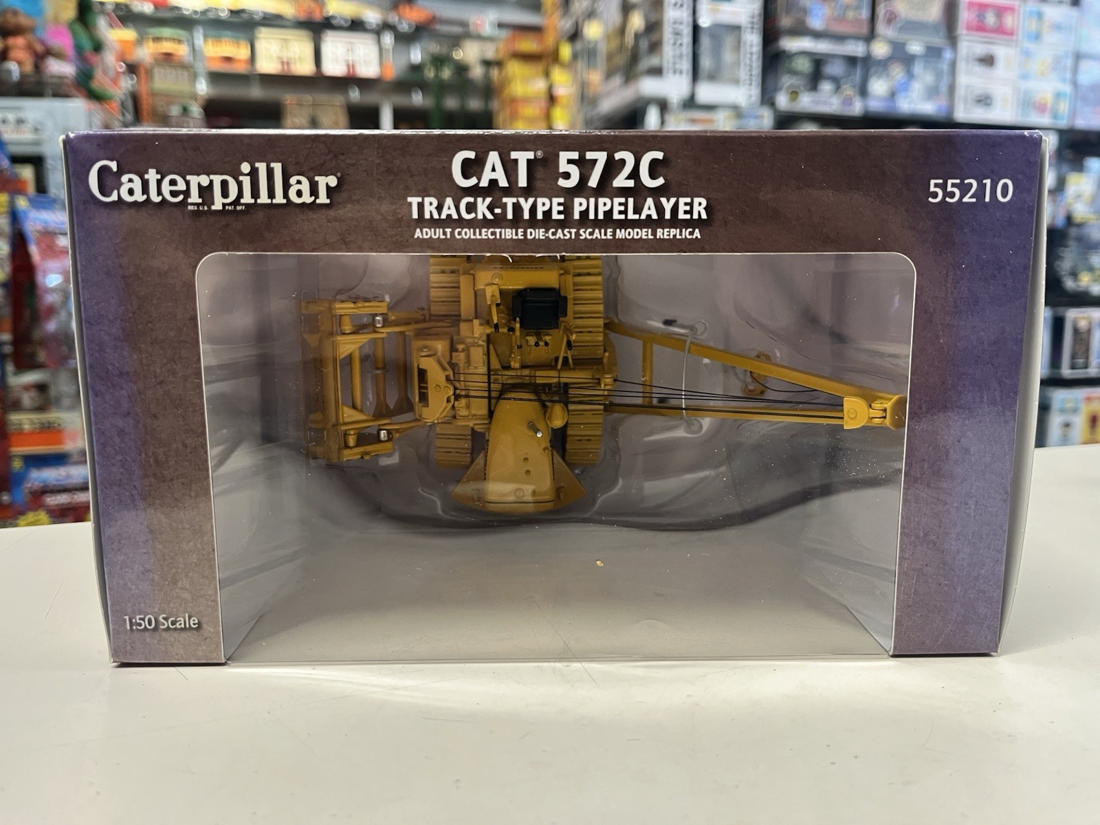* NORSCOT #55210 1/50 CAT 572C TRACK-TYPE PIPELAYER DIECAST *ST