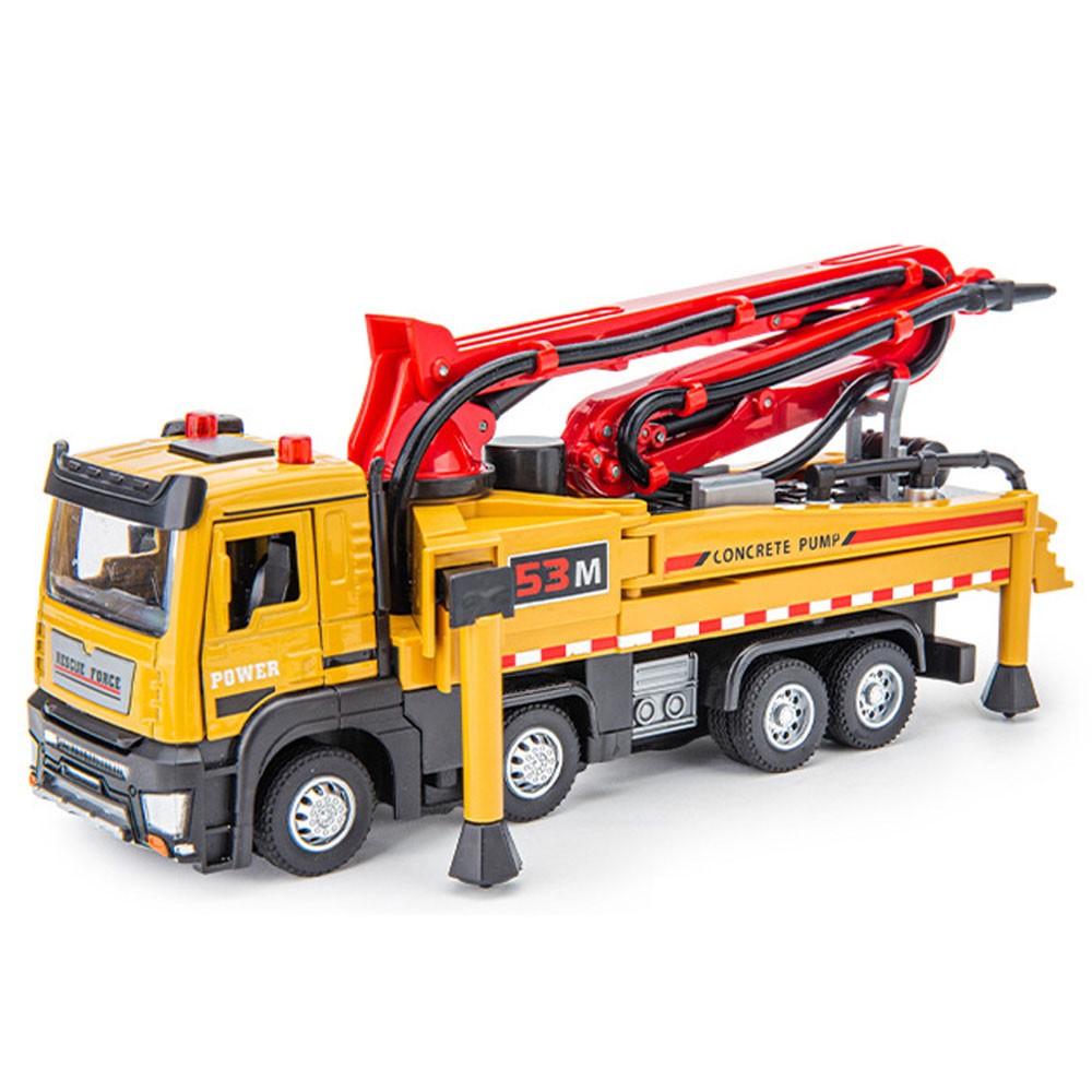 1:50 Concrete Pump Truck Toy Construction Vehicle Diecast Toy Cars Toys for Boys