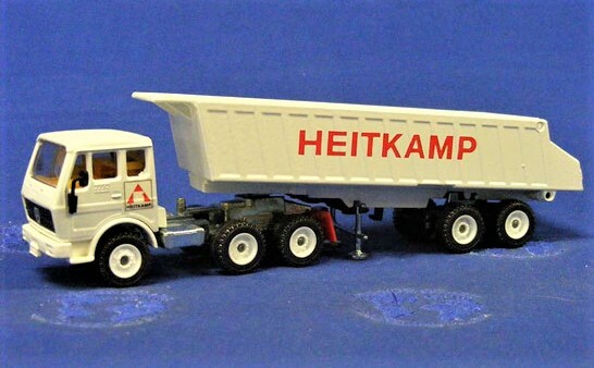 Siku 2919 Mercedes-Benz Semi-Truck w/Dump HEITKAMP – W. Germany – 1/55 MIB