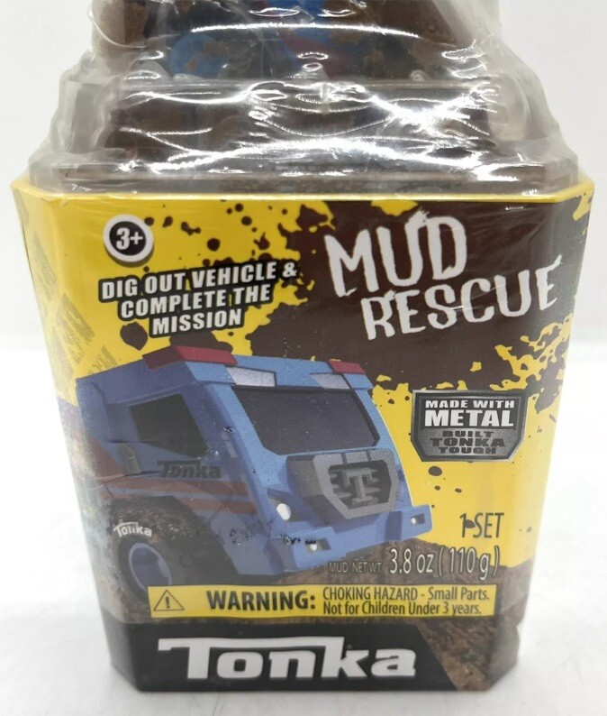 NIB Tonka 6050 Metal Movers Mud Rescue Play Set Random Color Vehicle
