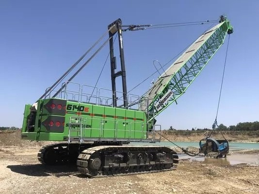 Sennebogen 6140E HD Crawler Crane Clamshell – Ros 1:50 Scale Model