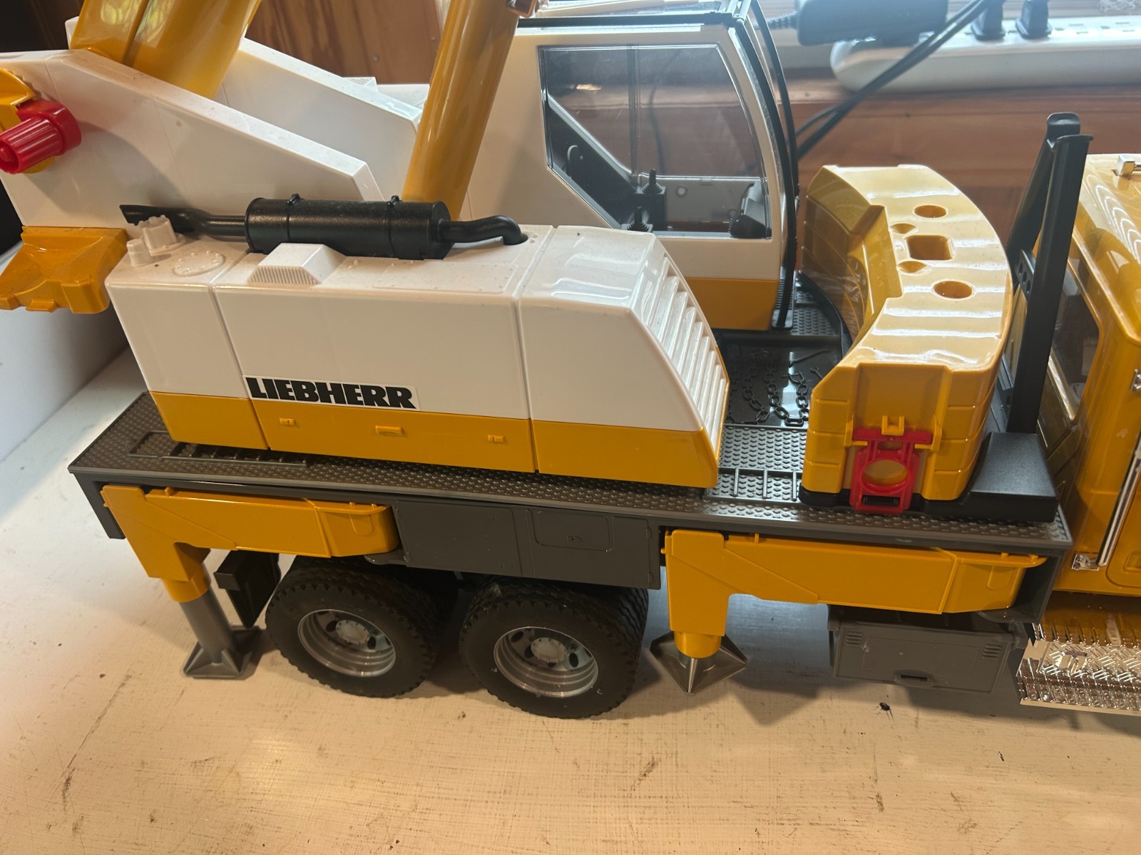 Mack Granite Liebherr Crane Truck Yellow