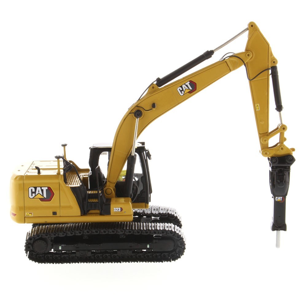 ⭐ 1:50 CAT 323 NEXT GEN HYDRAULIC EXCAVATOR W/ WORK TOOLS DIECAST MASTERS 85657⭐