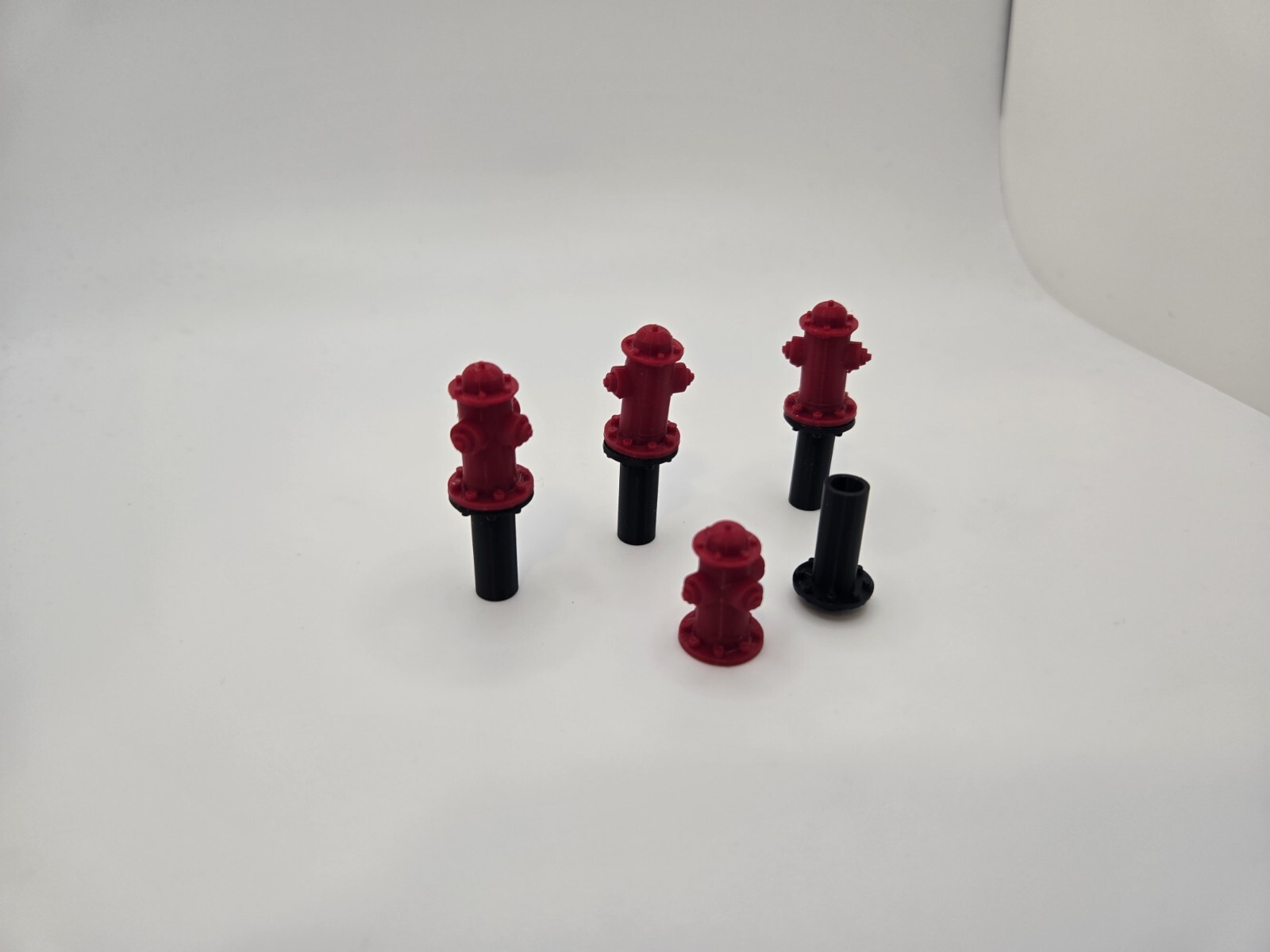 1/50 Scale Fire Hydrant diorama accessory *4 Pack* in Red
