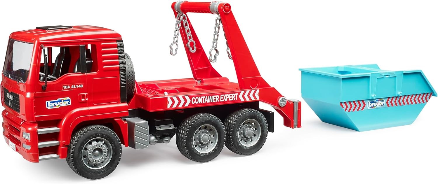 Bruder 02741 Man TGA Skip Container Truck