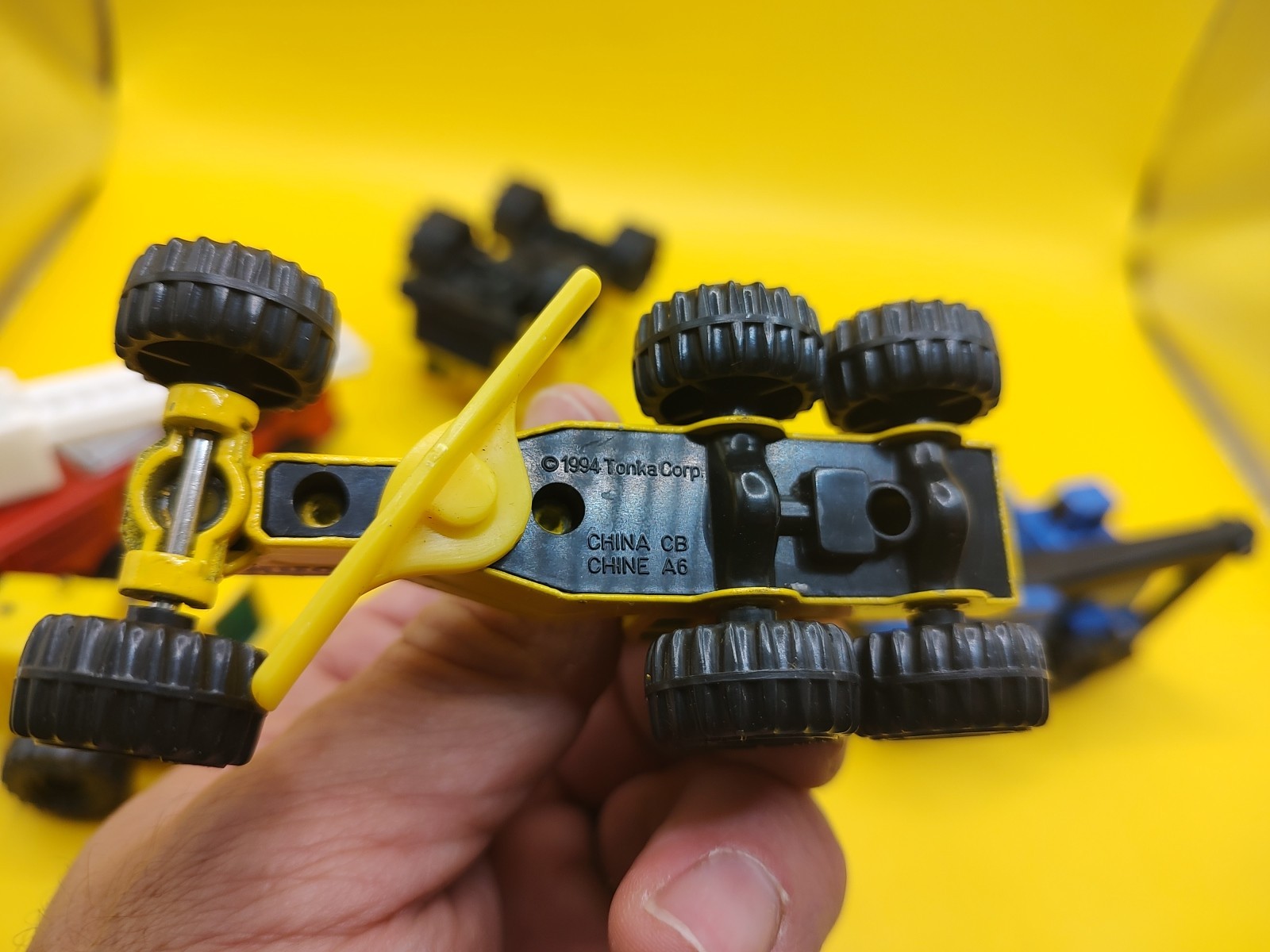 Vintage Lot Of 6 Tonka Metal And Plastic Diecast Construction Equipment Vehicle