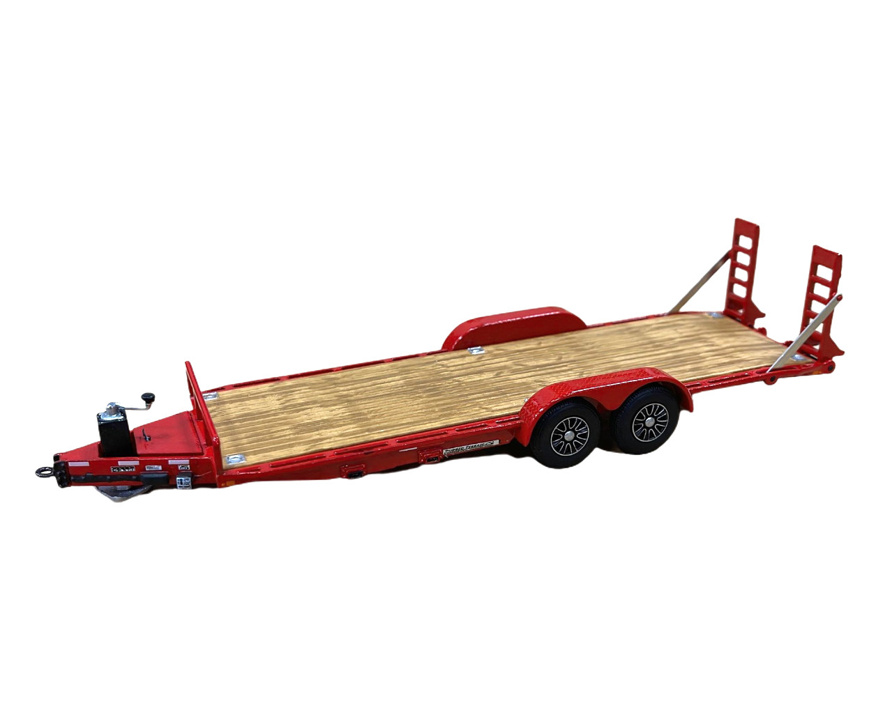 Sword 1300-RC Ford F-250 Pickup Truck & Trailer – Red/Chrome 1/50 Diecast MIB