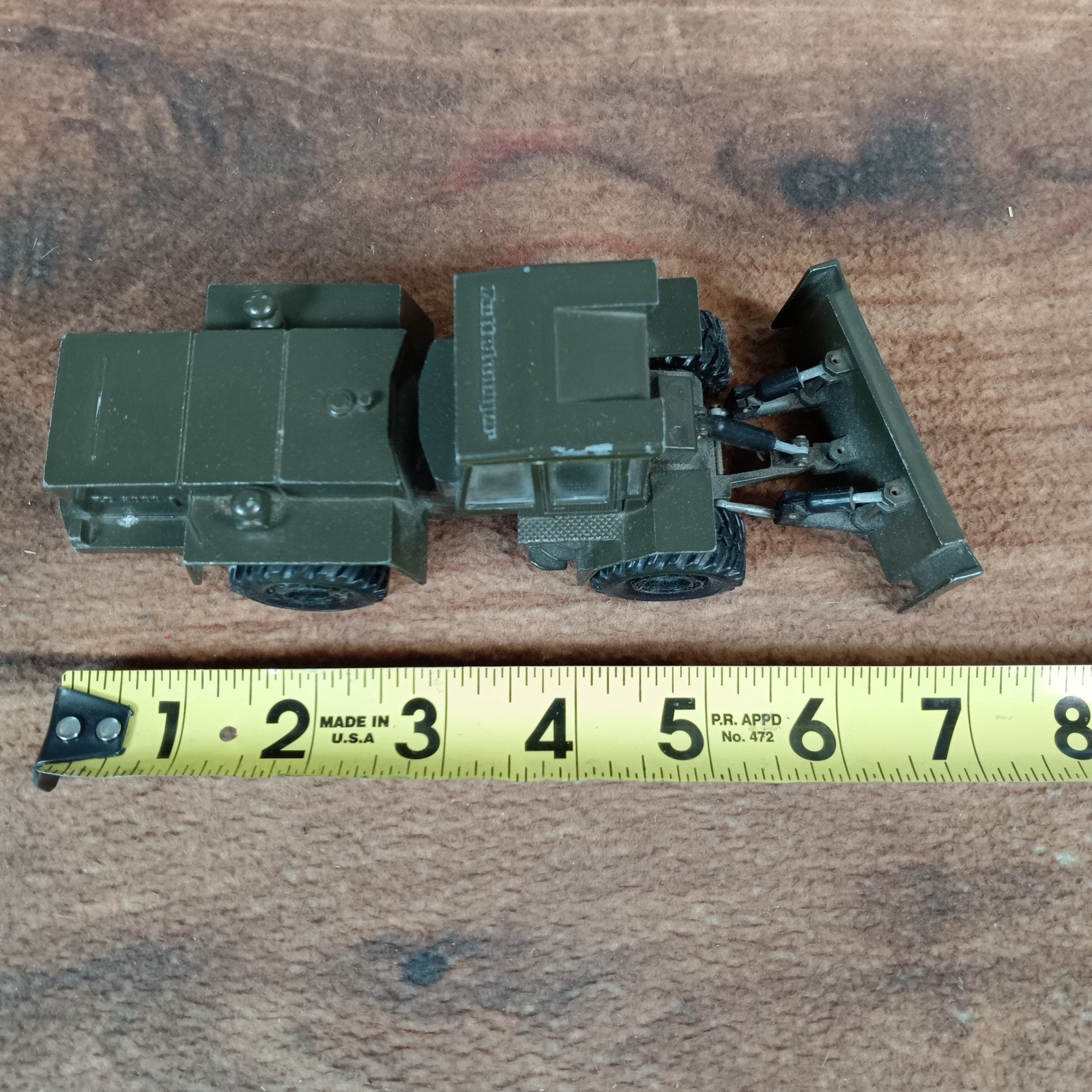 Zettelmeyer ZD 3000 Military Bulldozer Toy 6.5in Green Good Diecast Metal Model