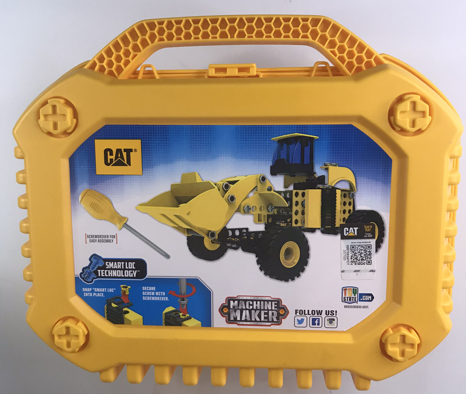 Machine Maker Apprentice Wheel Loader CASE ONLY Yellow Hard Plastic Replacement