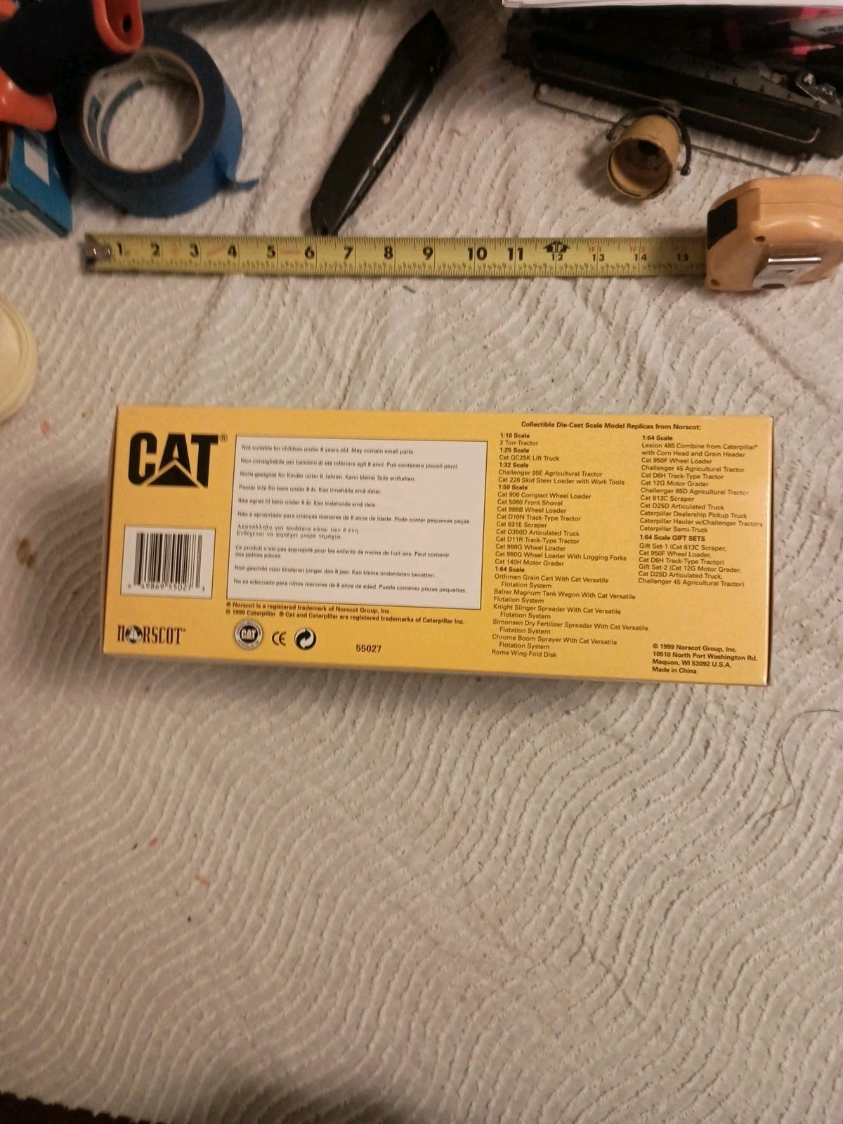 NORSCOT Caterpillar 980G Wheel Loader, Die Cast Model 1:50, New in original Box.