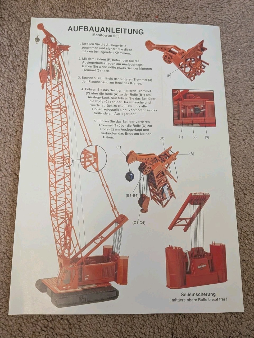 Manitowoc 555 Crawler Crane 1/50.