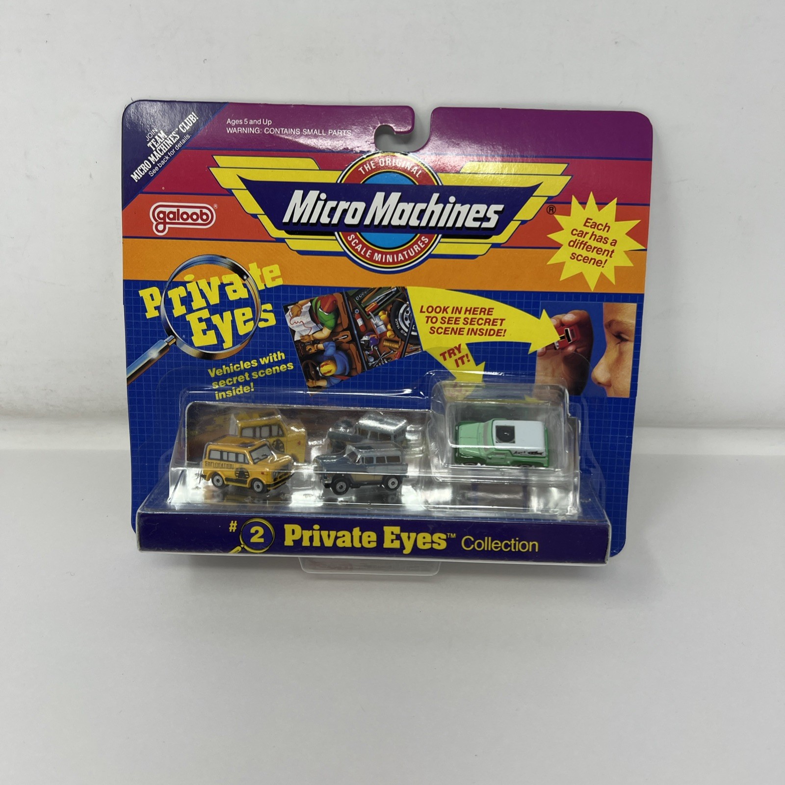 Vintage Galoob Micro Machines Private Eyes #2 Collection New Sealed