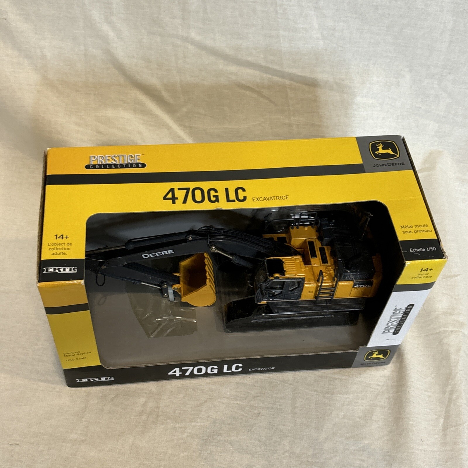 John Deere 470G LC Excavator – ERTL Prestige 1:50 Scale Diecast Model #45335 NEW