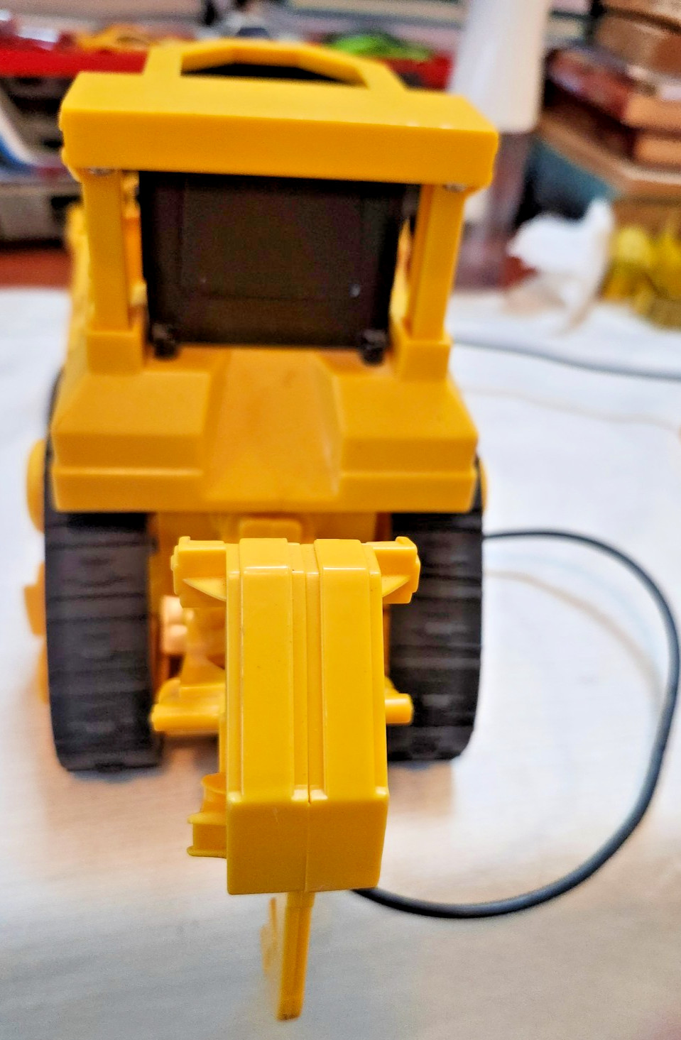 Caterpillar CAT Wired Remote Control Bulldozer Toy State Plastic Works Great