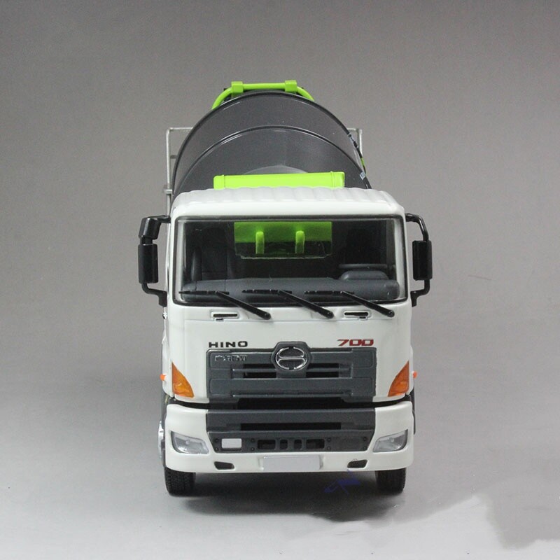 1:38 24CM ZOOMLION HINO700 10m³ Mixer Vehicle Diecast Truck Model Collection