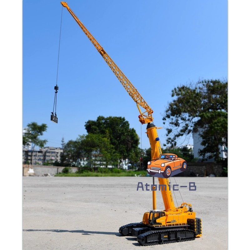 XCMG 1/50 XGC220T telescopic boom crawler crane alloy construction vehicle model