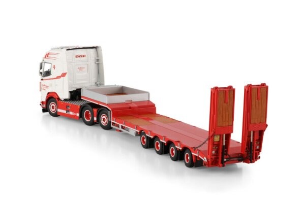 WSI 1:50 DAF XG 6X2 Flatbed Trailer Alloy Model KIM CHRISTENSEN 01-4894