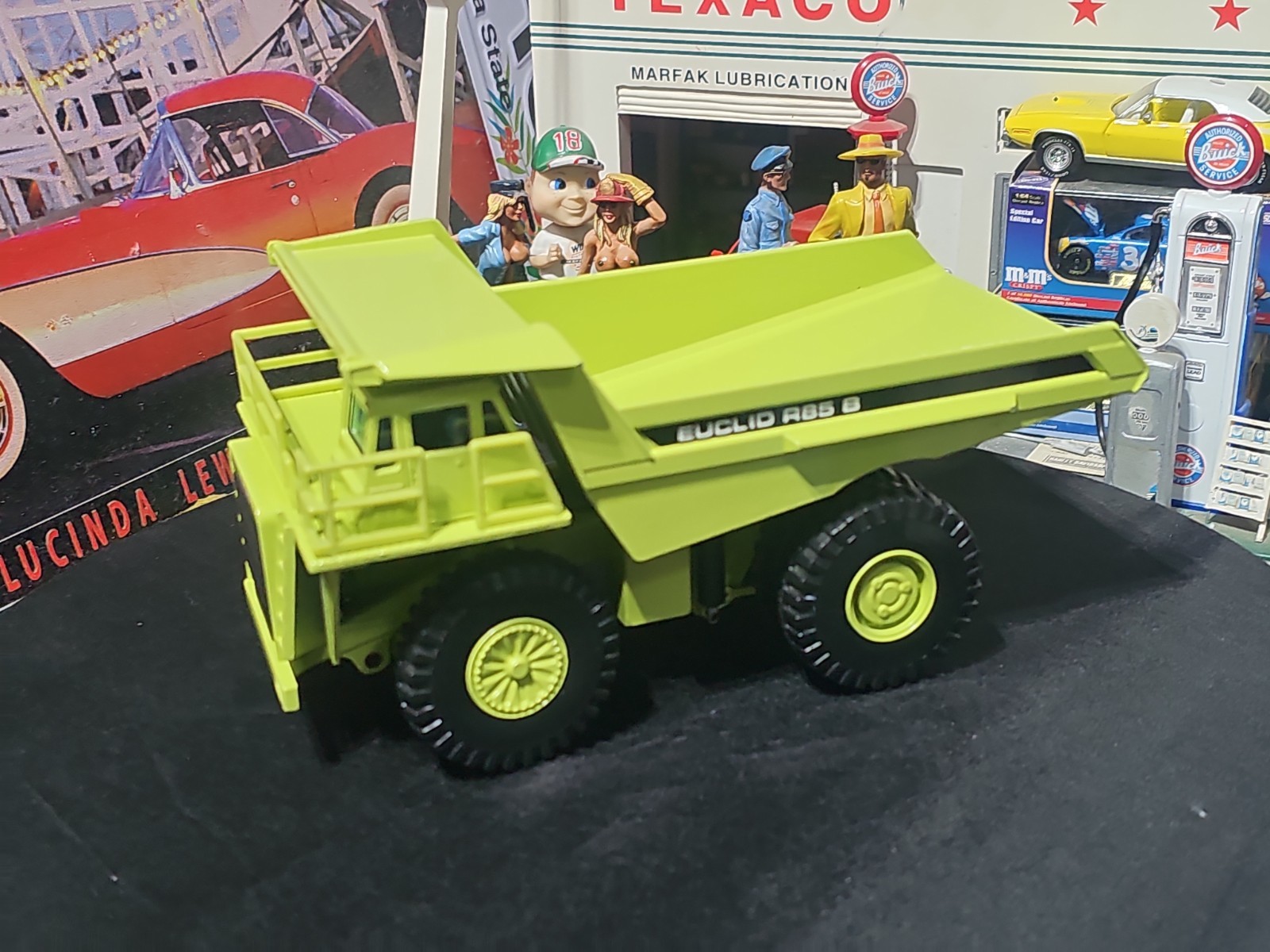 VINTAGE Joal Compact 1:50 Die Cast Euclid R85 B Dump Truck Green VERY NICE