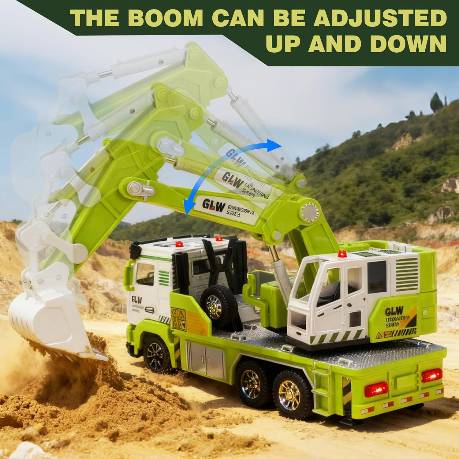 Dump Truck Toy for Boys-1:40 Simulation Model, Educational Construction Toys wit