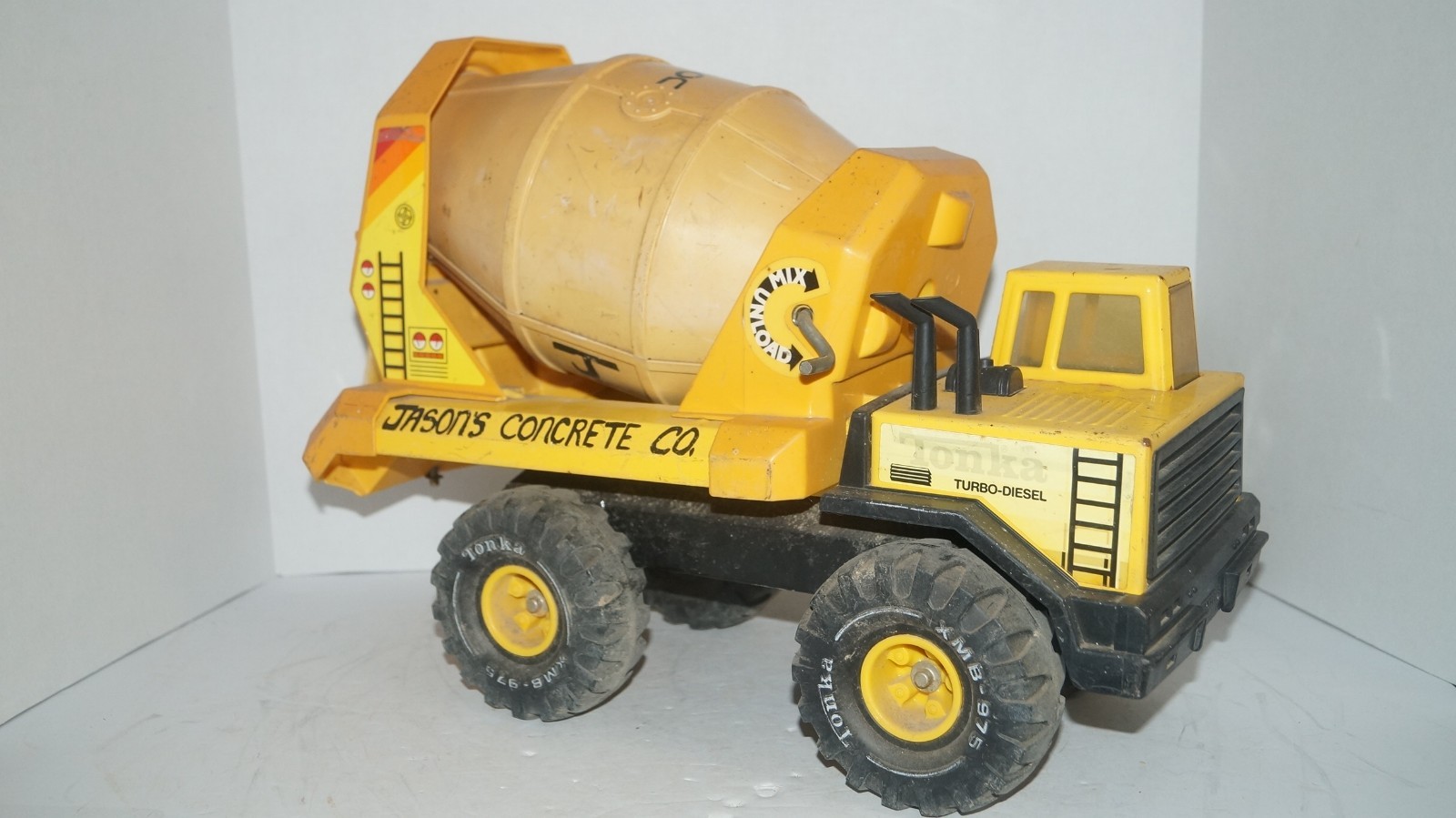 Vintage TURBO DIESEL XMB-975 Pressed Steel Cement Truck