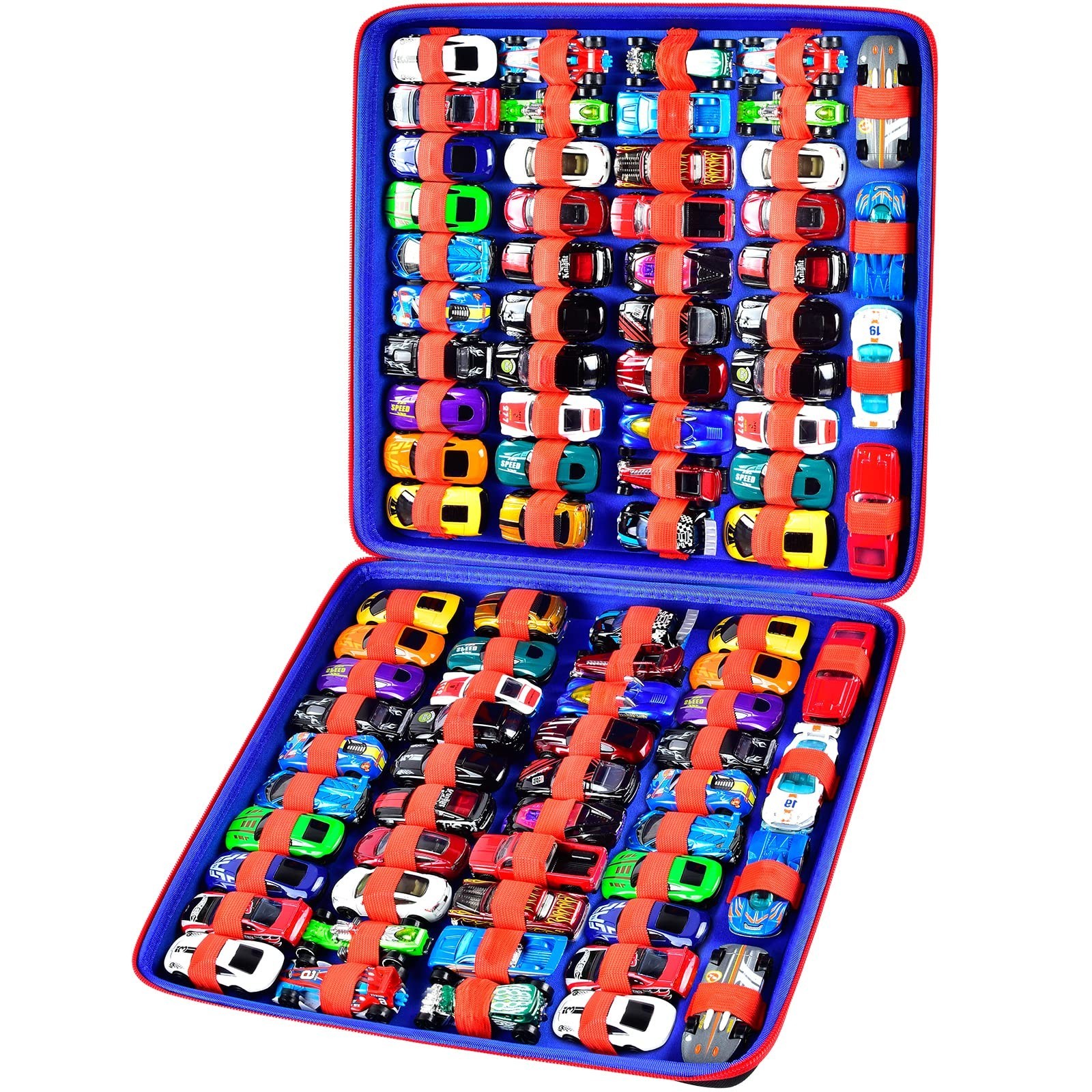 Toy Car Organizer Case Compatible with Hot Wheels, for Matchbox Cars, 88 Slot…