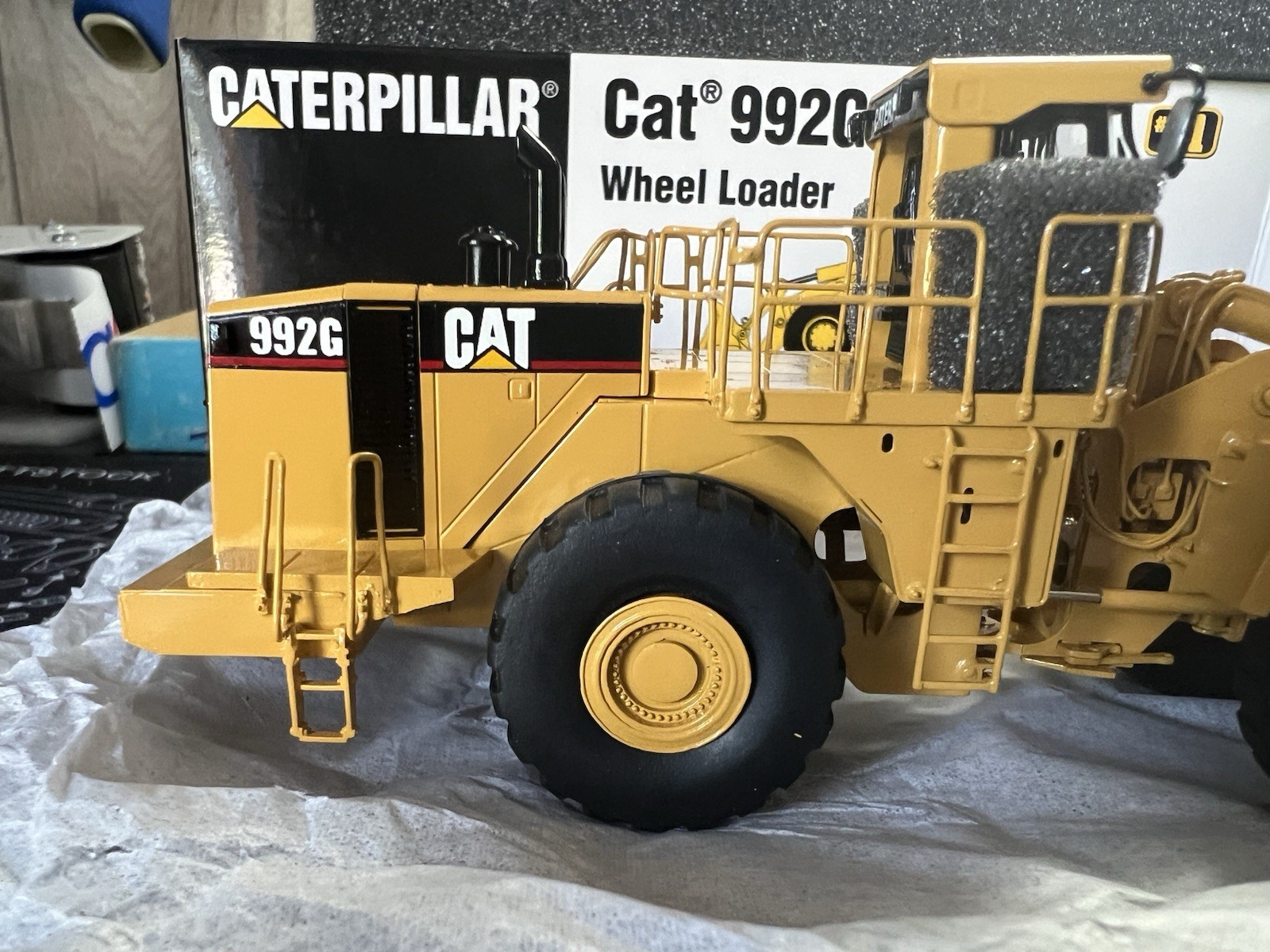 1/87th scale Classic Construction Models Brass Caterpillar 992G serial #138