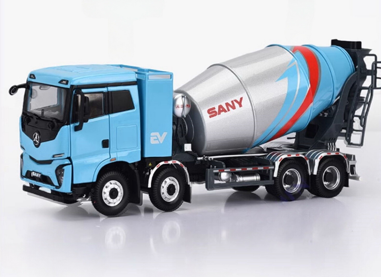 1/35 Scale SANY iSEE2 Electric Transit Mixer Diecast Car Toy Gift Collection