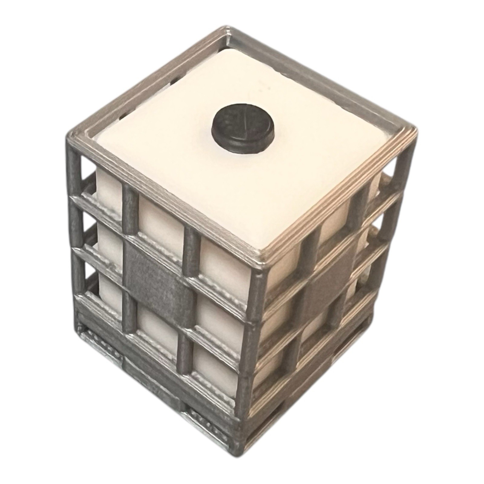 1/50 Scale Model IBC 275g Tote at 1:50 Scale Construction “Set of 2”