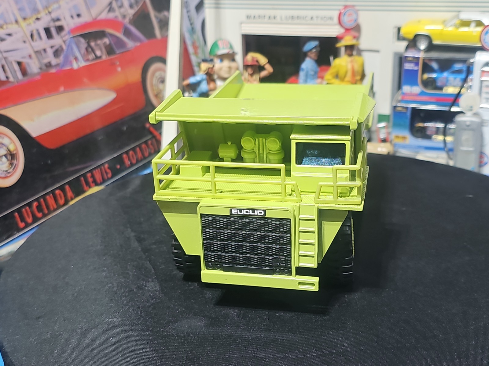 VINTAGE Joal Compact 1:50 Die Cast Euclid R85 B Dump Truck Green VERY NICE