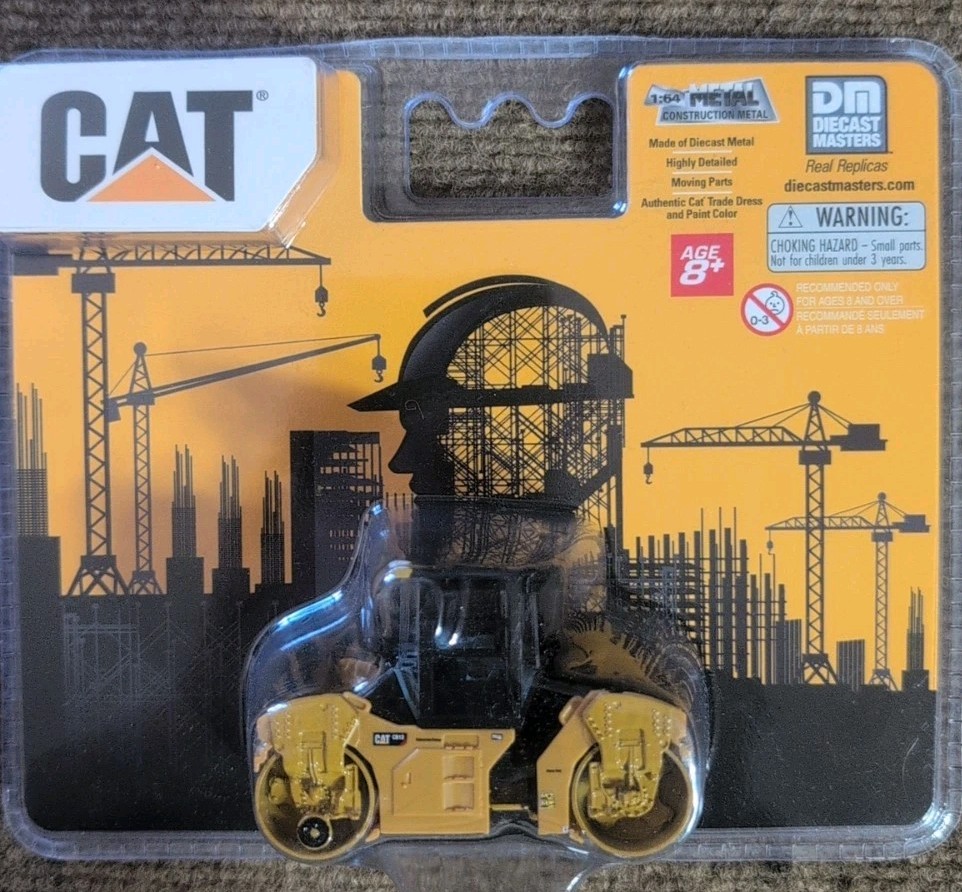 Caterpillar CB-13 Tandem Vibratory Roller ROPS 1:64 Diecast 84640CS