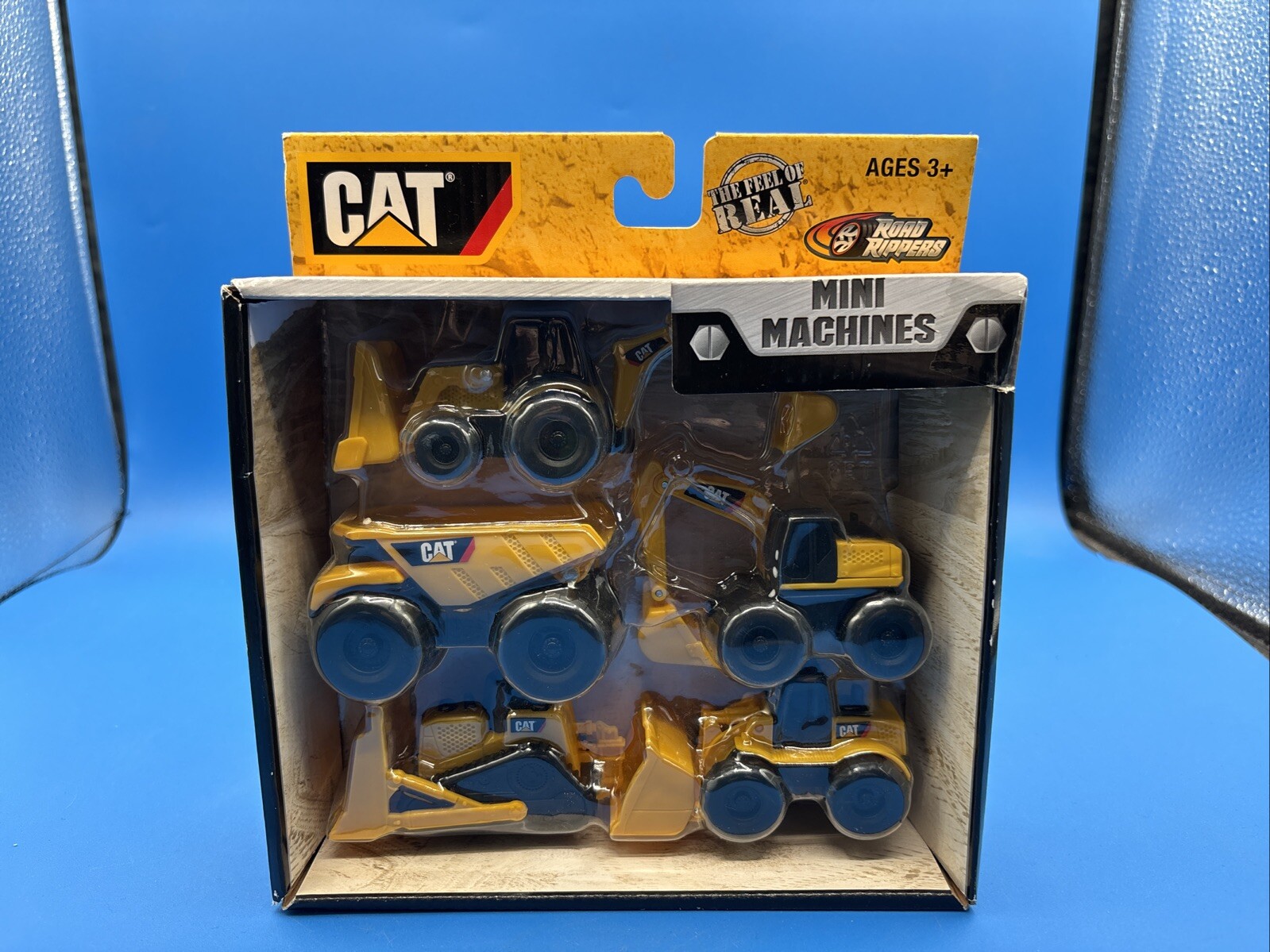 New In Box CAT Mini Machines Toy Set – Pack of 4