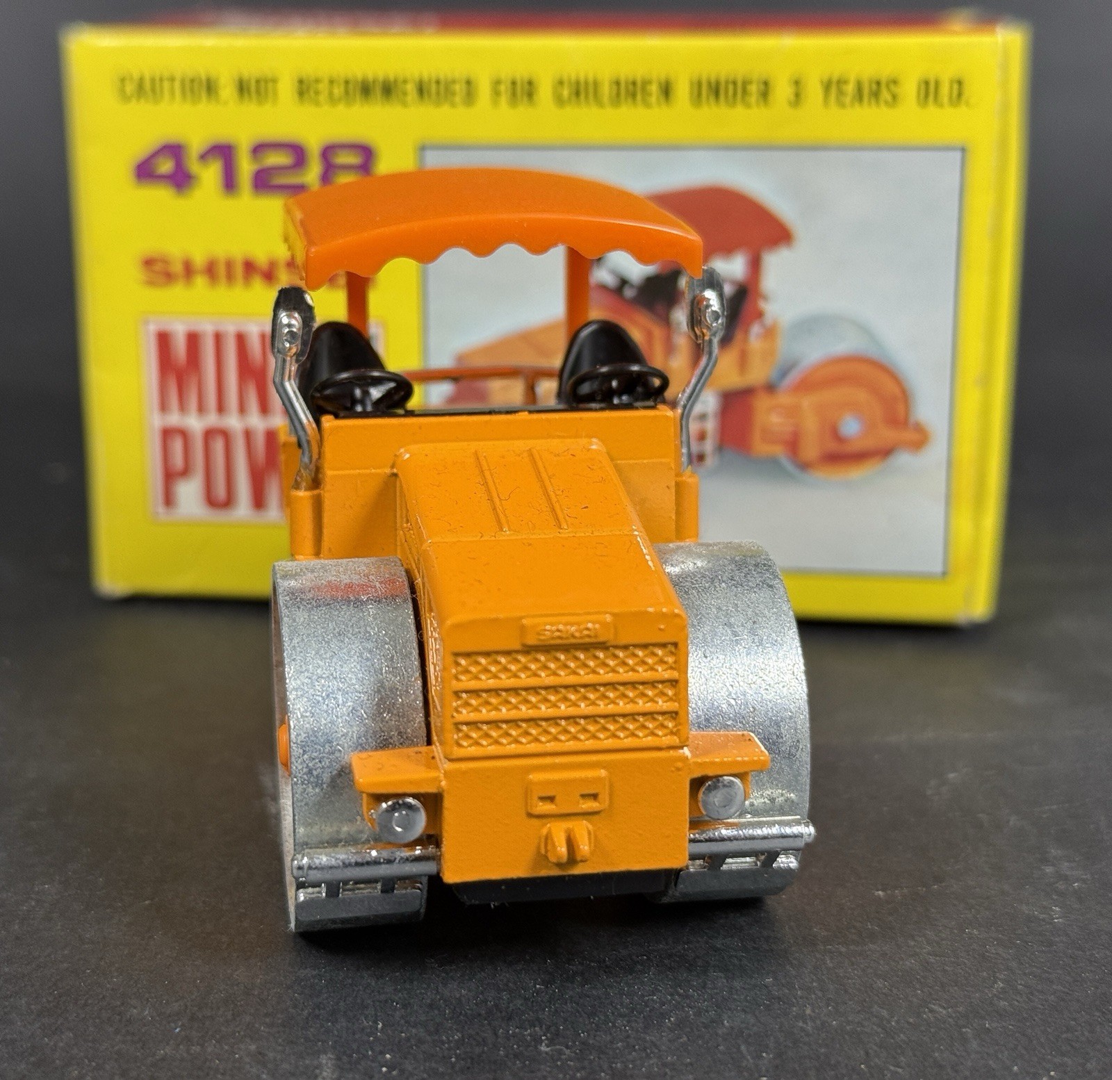 Vintage Shinsei Mini Power Sakai Macadam Toy Roller R1 4128 W/ Original Box