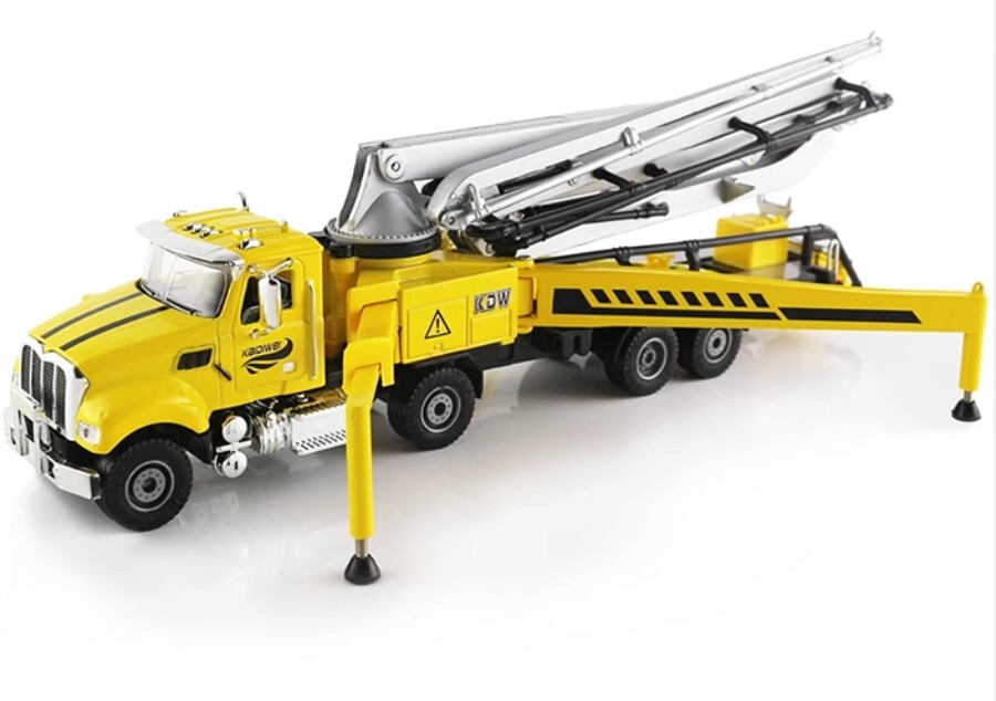 1:55 KDW Concrete Pump Truck Construction Machinery Equipment Diecast Model