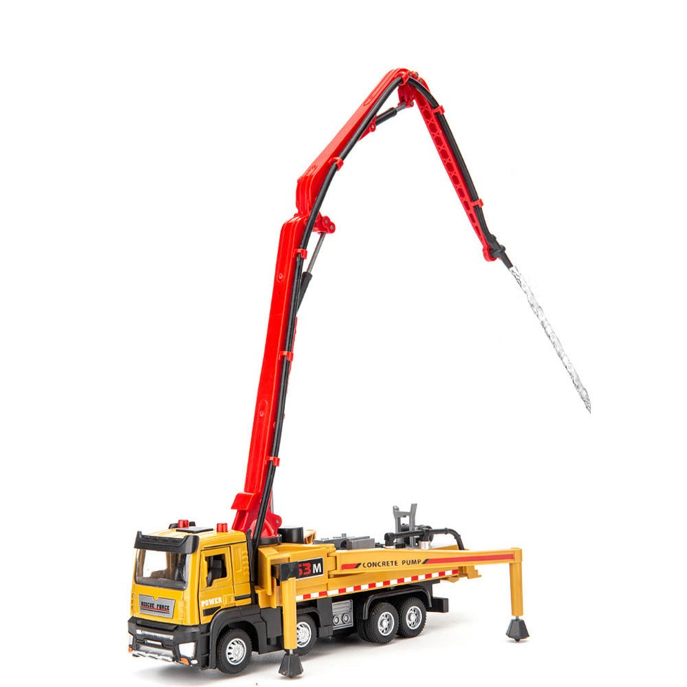 1:50 Concrete Pump Truck Toy Construction Vehicle Model Metal Diecast Toy Car