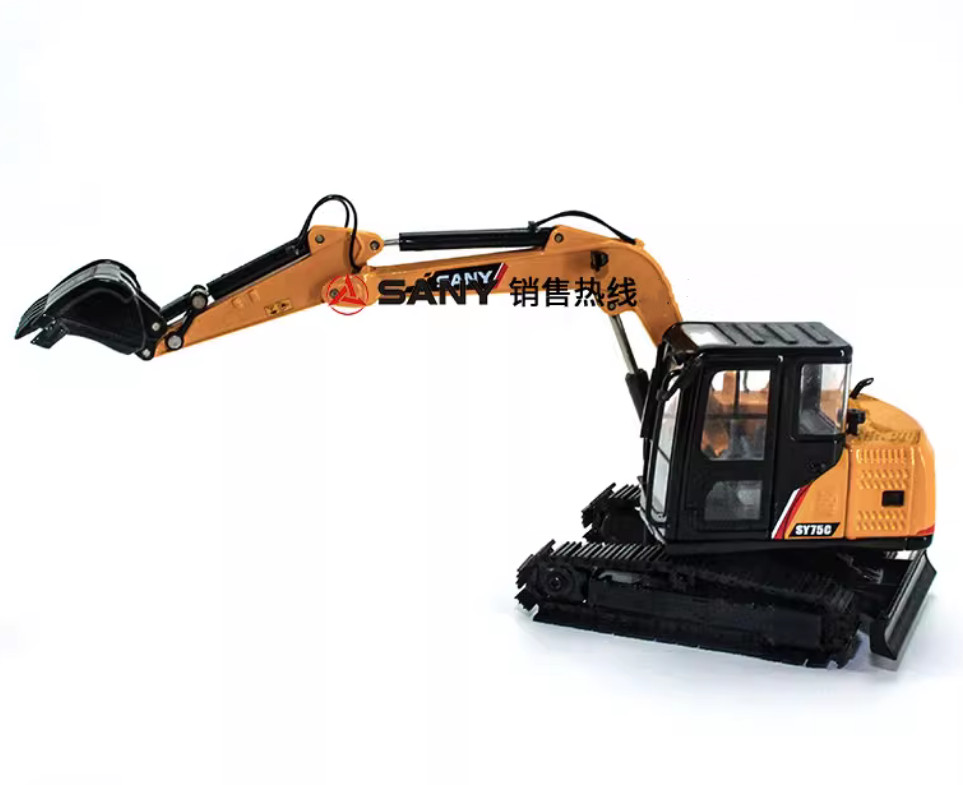 1:35 SANY SY75C-9 Excavator Construction Machine Equipment Diecast Model