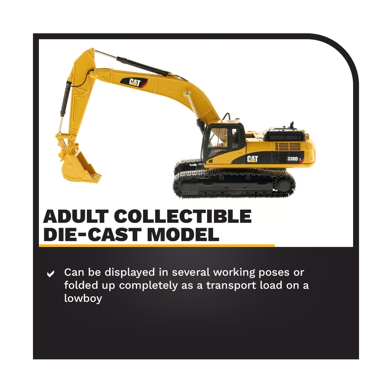 Diecast Masters Caterpillar 330DL Hydraulic Excavator, Core Classics Series C…