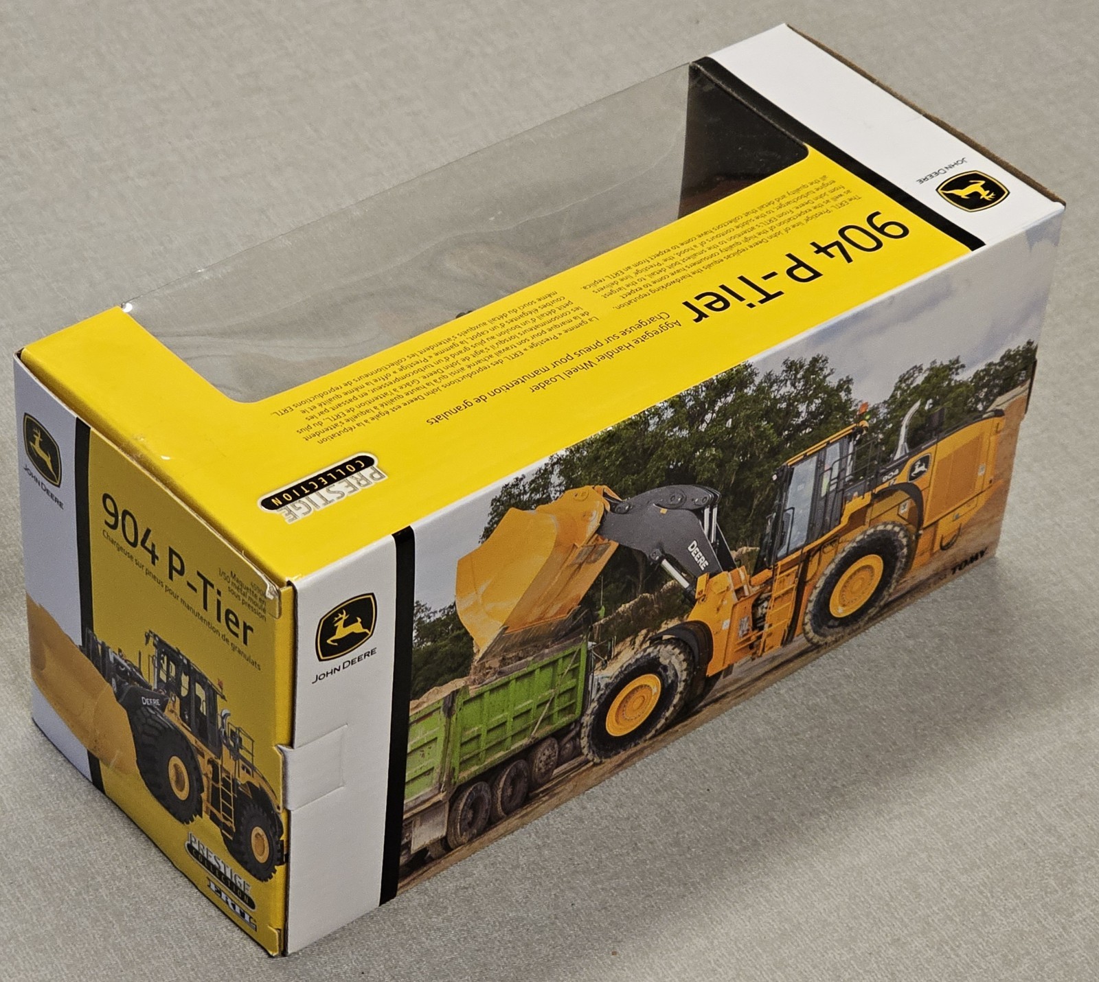 1/50 John Deere 904 P-Tier Wheel Loader, Black Chrome Gunmetal Chaser
