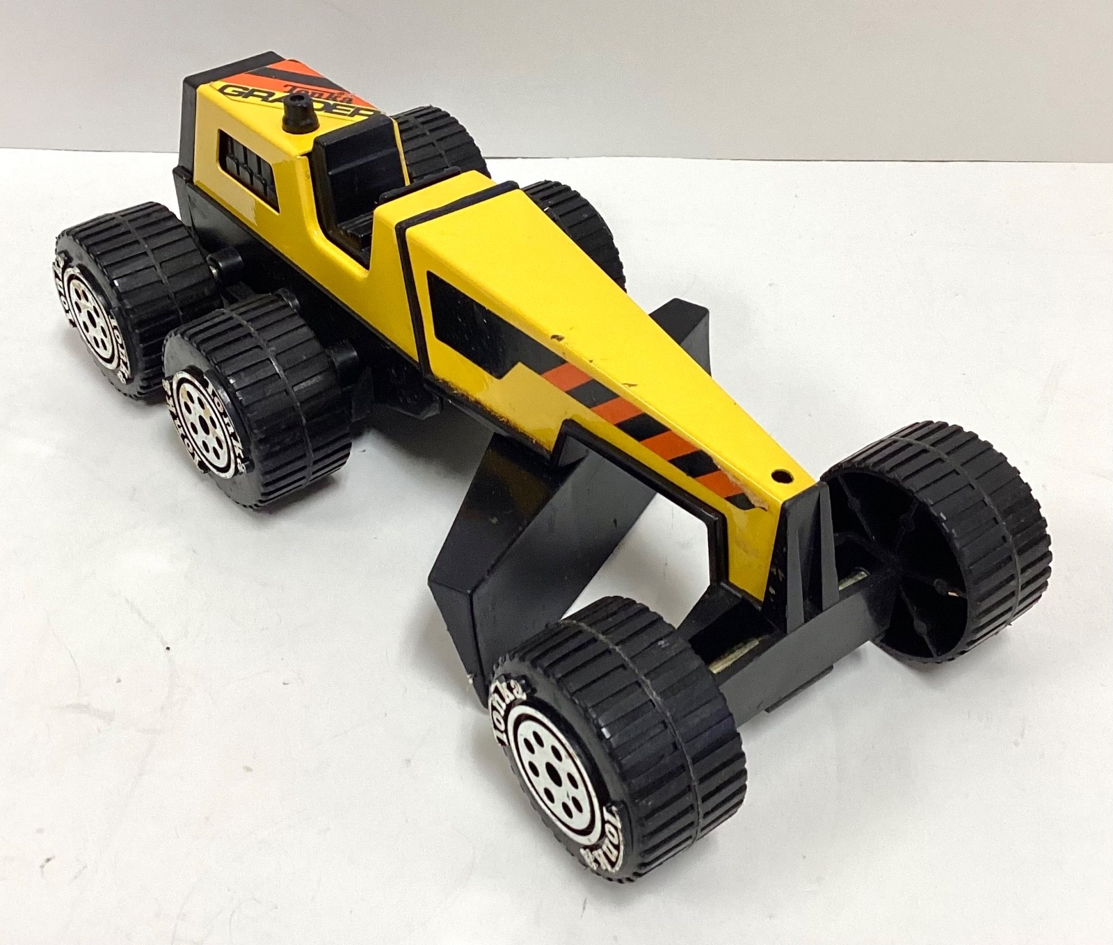 Lot of 4 Die-Cast Yellow TONKA Construction Toys, Loader, Dozer, etc. VTG